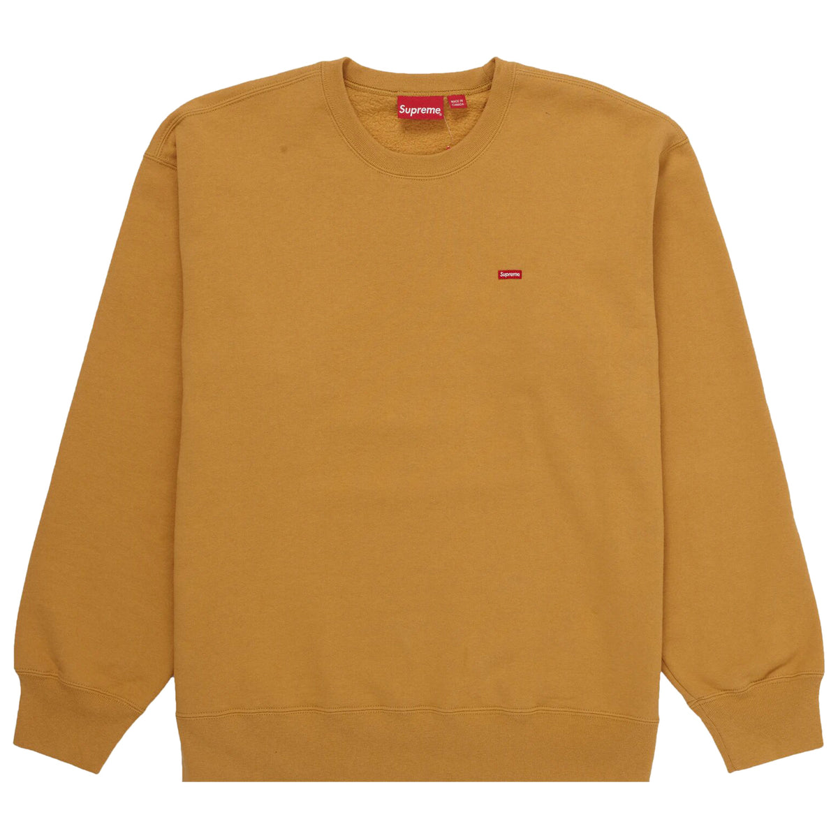 Supreme Small Box Crewneck (FW21) Light Mustard - NY Tent Sale