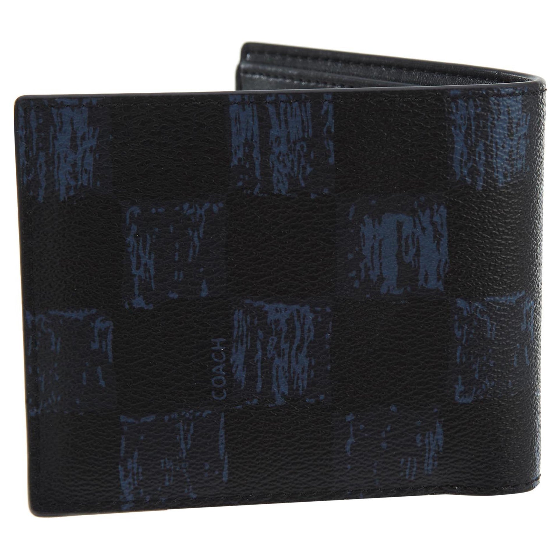 Coach 3 In 1 Graphic Checker Wallet Mens Style : F27052