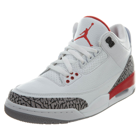 Air Jordan 3 Retro "katrina" - white/fire red Mens Style :136064