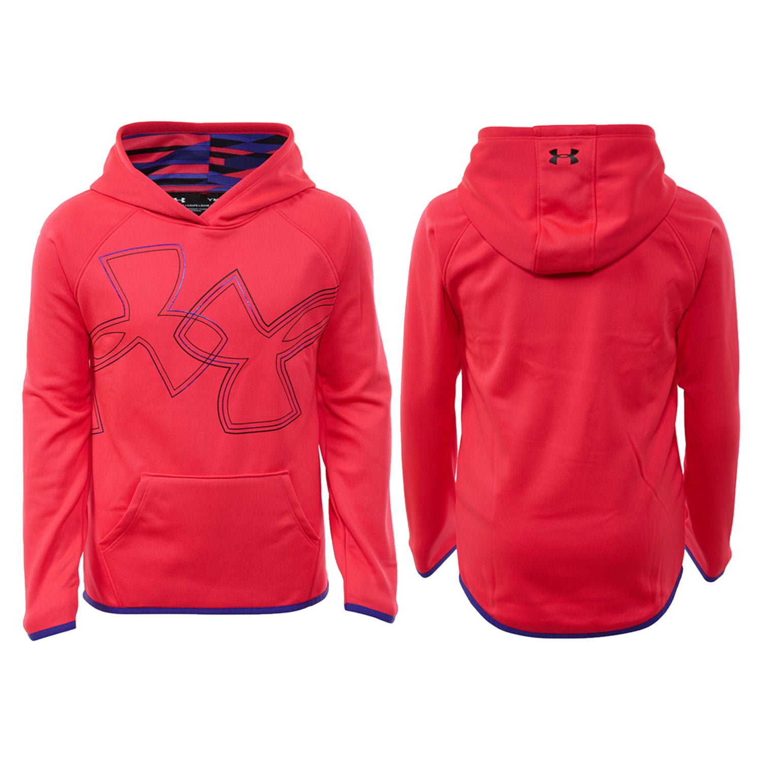 Underarmour Dual Logo Hoodie Big Kids Style : 1317812-975