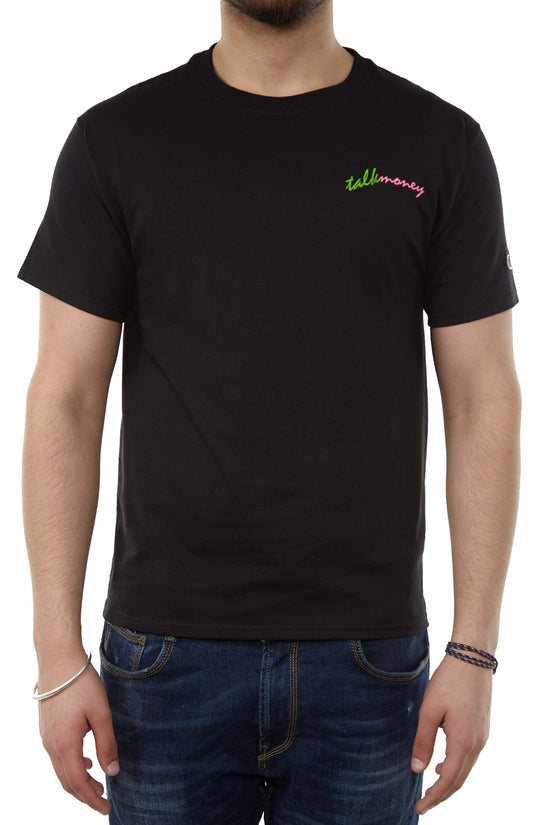 Talk Money Champion Short Sleeve Tee Mens Style : T425-BLACK/GREEN/PINK