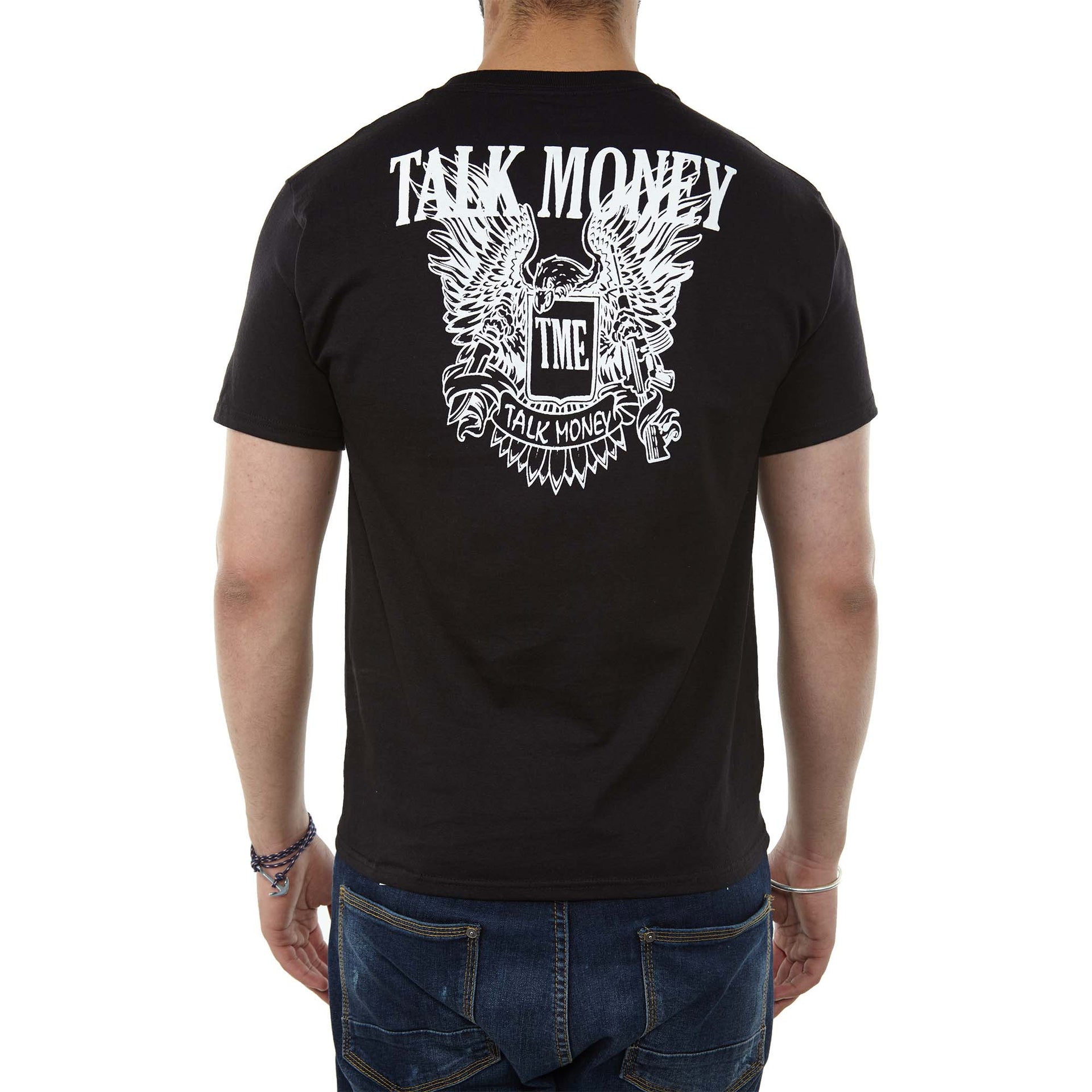 Talk Money Champion Short Sleeve Tee Mens Style : T425-BLACK/GREEN/PINK