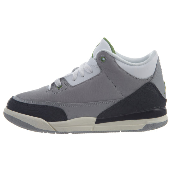 Nike Jordan 3 Retro Chlorophyll (PS) Boys / Girls Style :429487