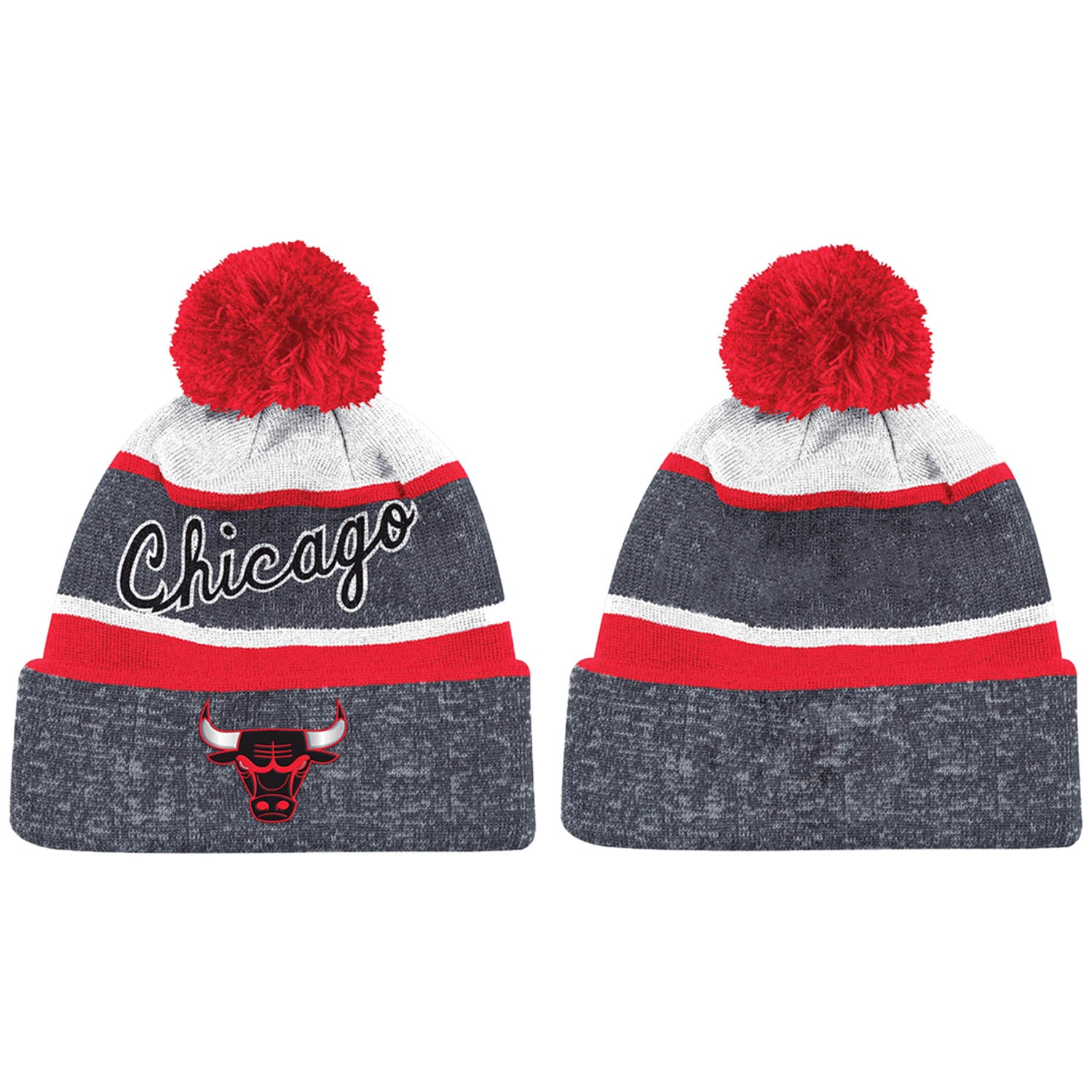 Mitchell&ness Stripe Pom Knit Chicago Bulls  Mens Style : Bh48b3-GRY