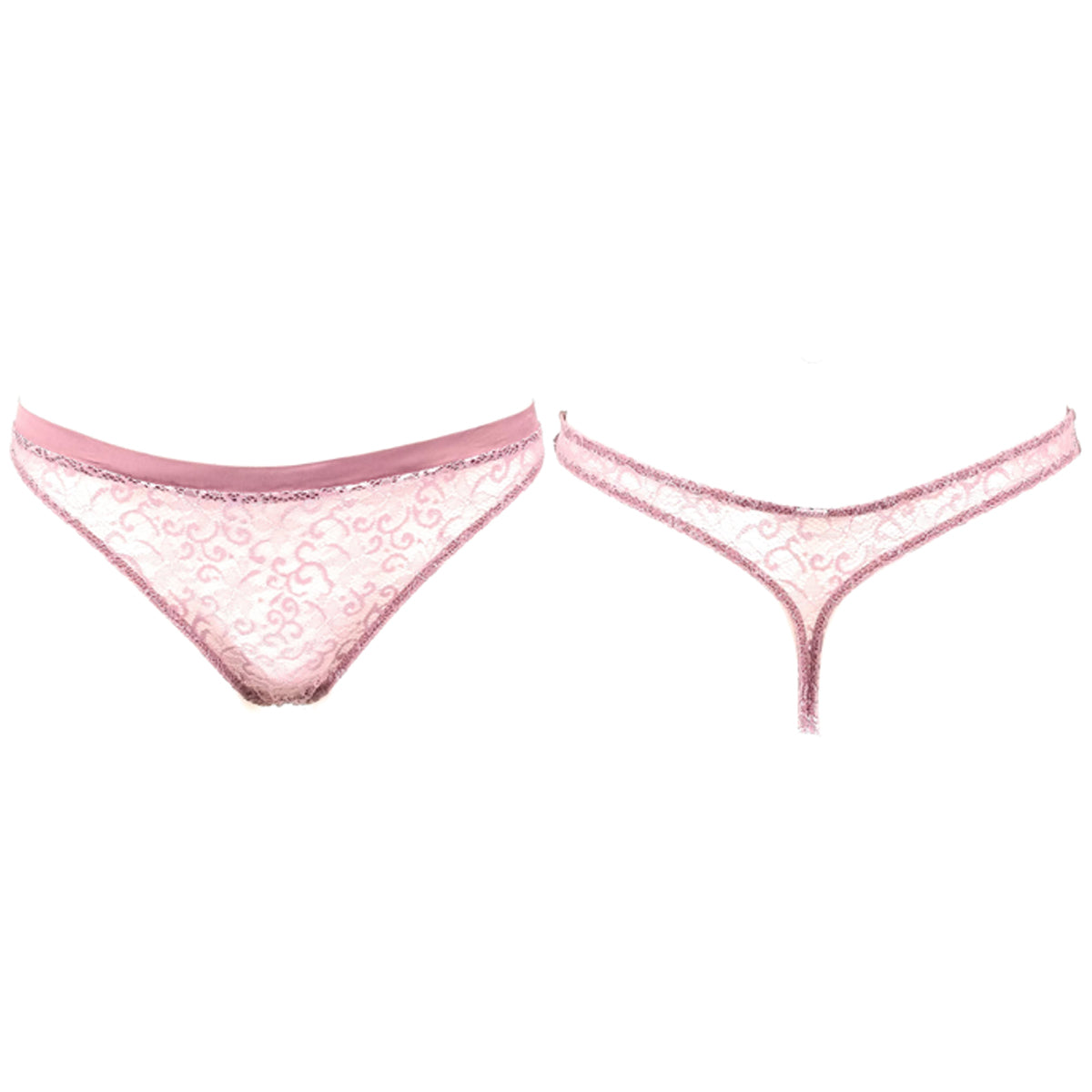 La Perla Sophia Pink Floral Lace G-String Thong Womens Style : 0018649-0040