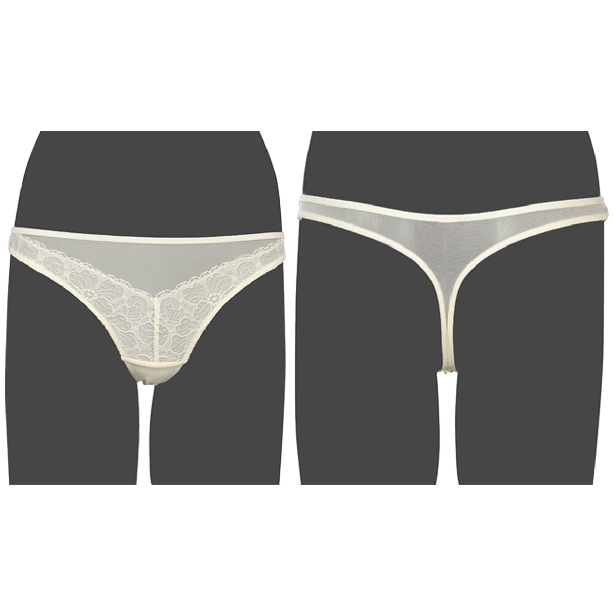 La Perla Merguerite Ivory Lace Thong Womens Style : 0019141-0033