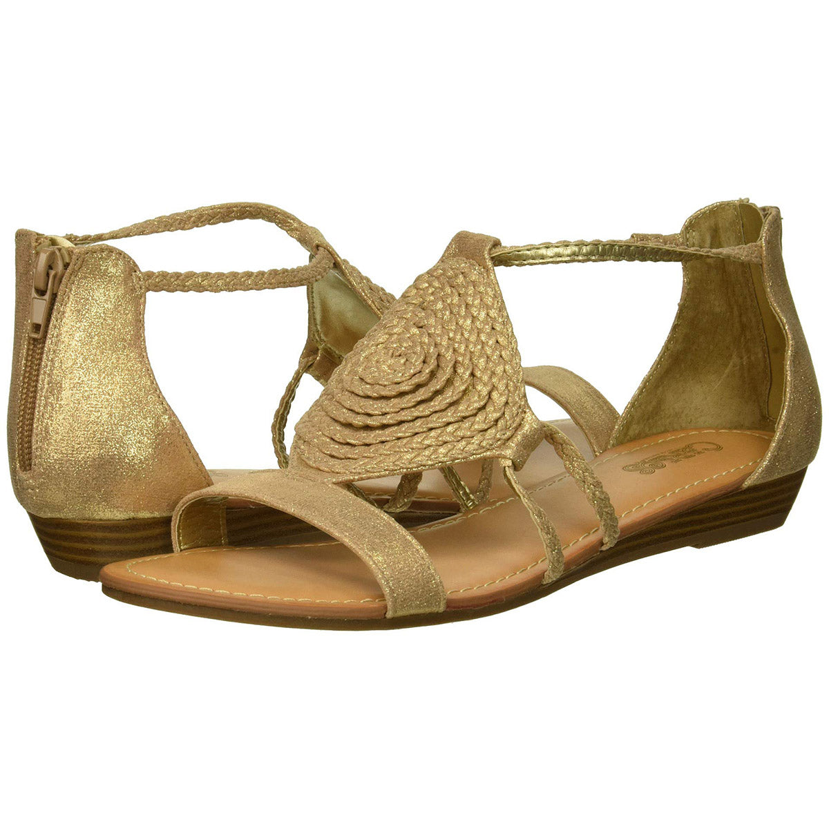 Carlos Santana Taffey Wedge Sandal Womens Style : G0782f1250-GOLD