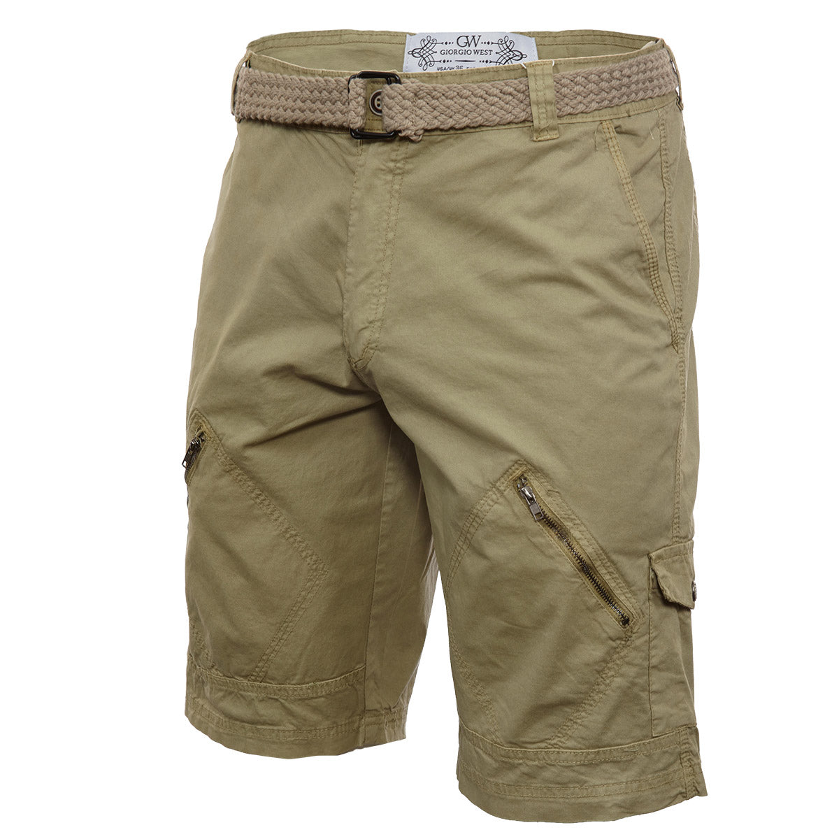 Giorgio West Cargo Short Side Pocket Zip Mens Style : Dp7311ms