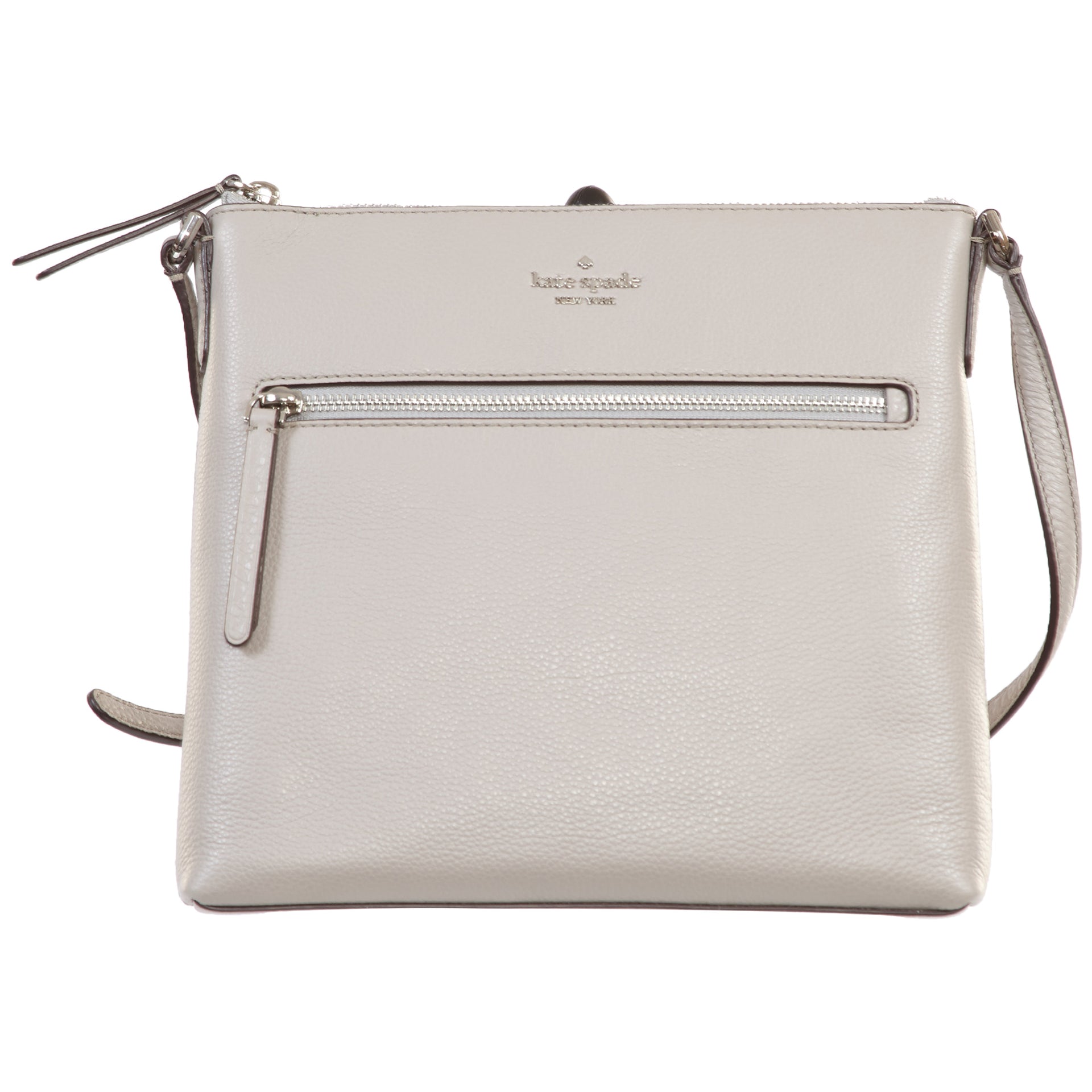 Kate Spade Jackson Top Zip Crossbody Bag Soft Taupe