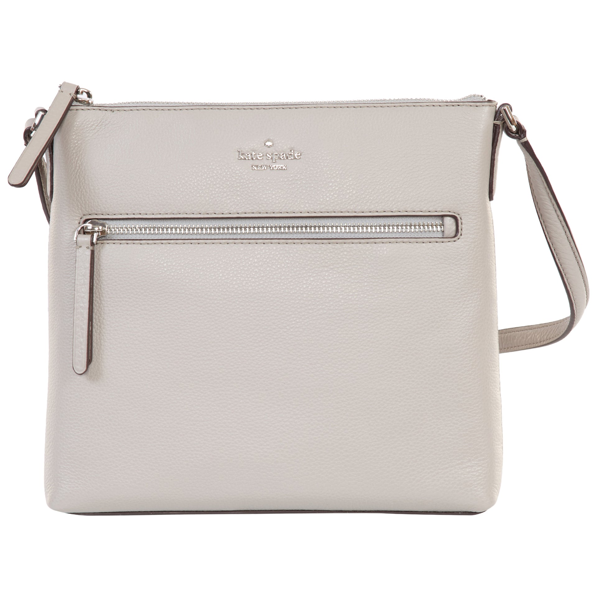 Kate Spade Jackson Top Zip Crossbody Bag Soft Taupe