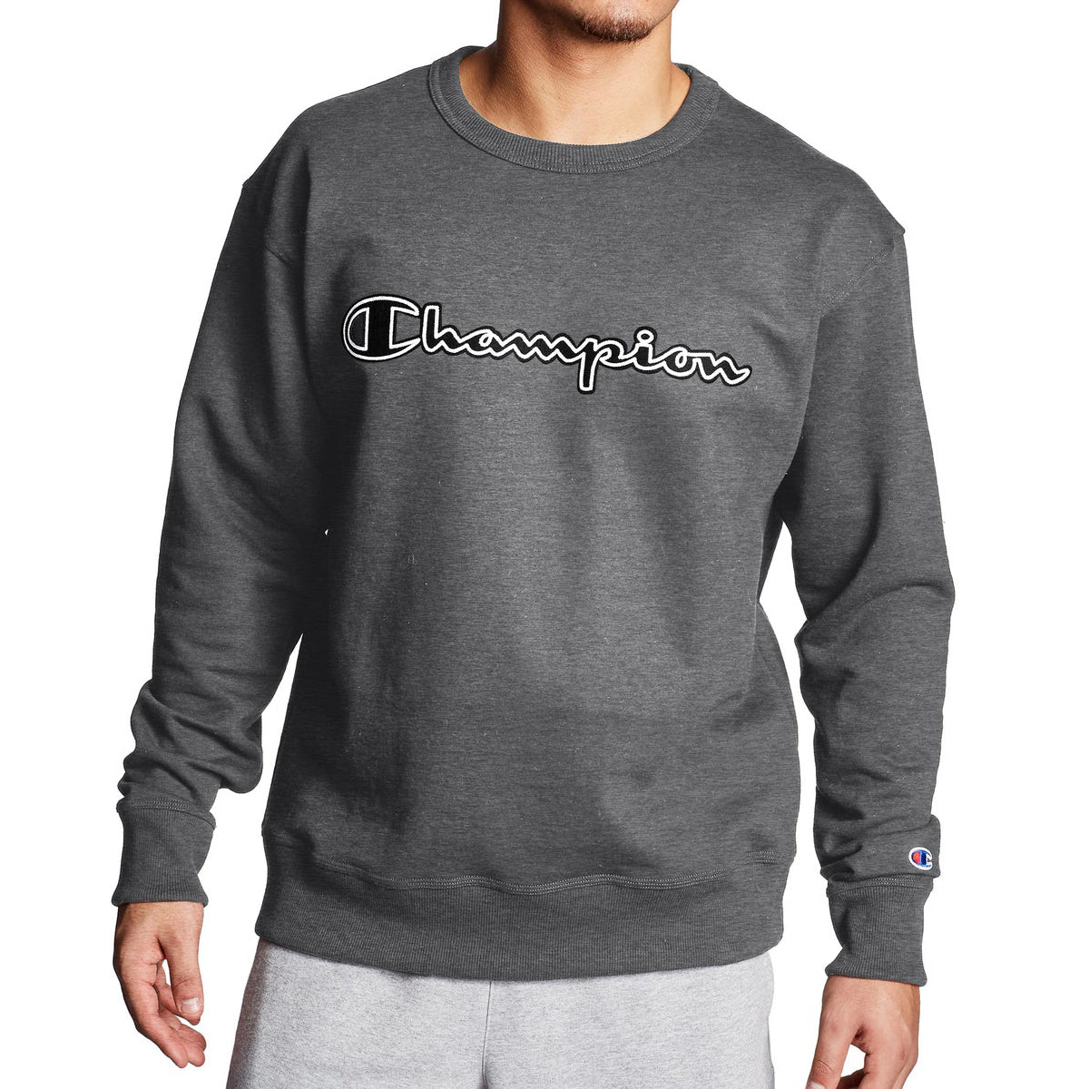 Champion Fleece Crew Mens Style : Gf88hy07974