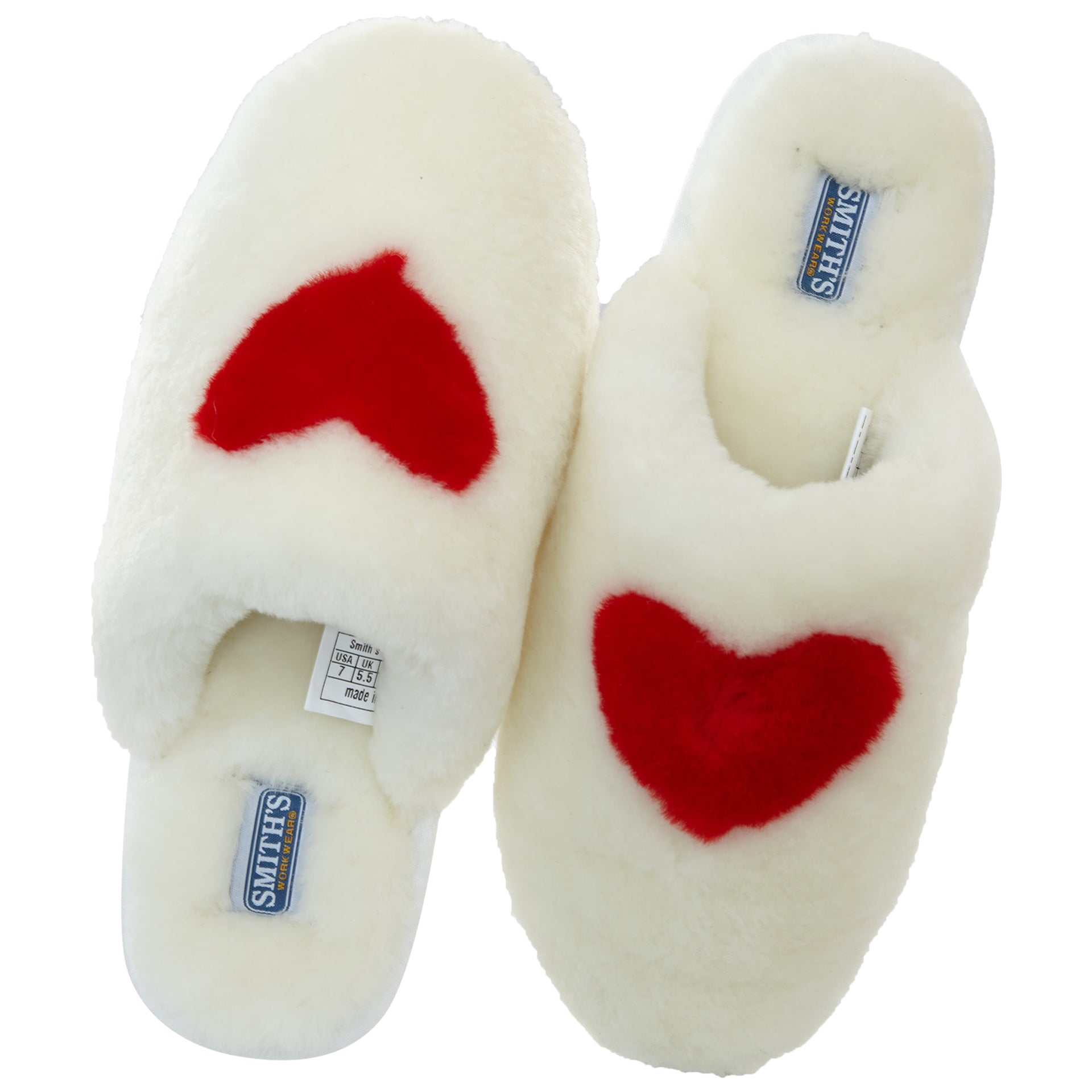 Smith's Work Wear Shearling Heart Slipper Womens Style : Sm10006