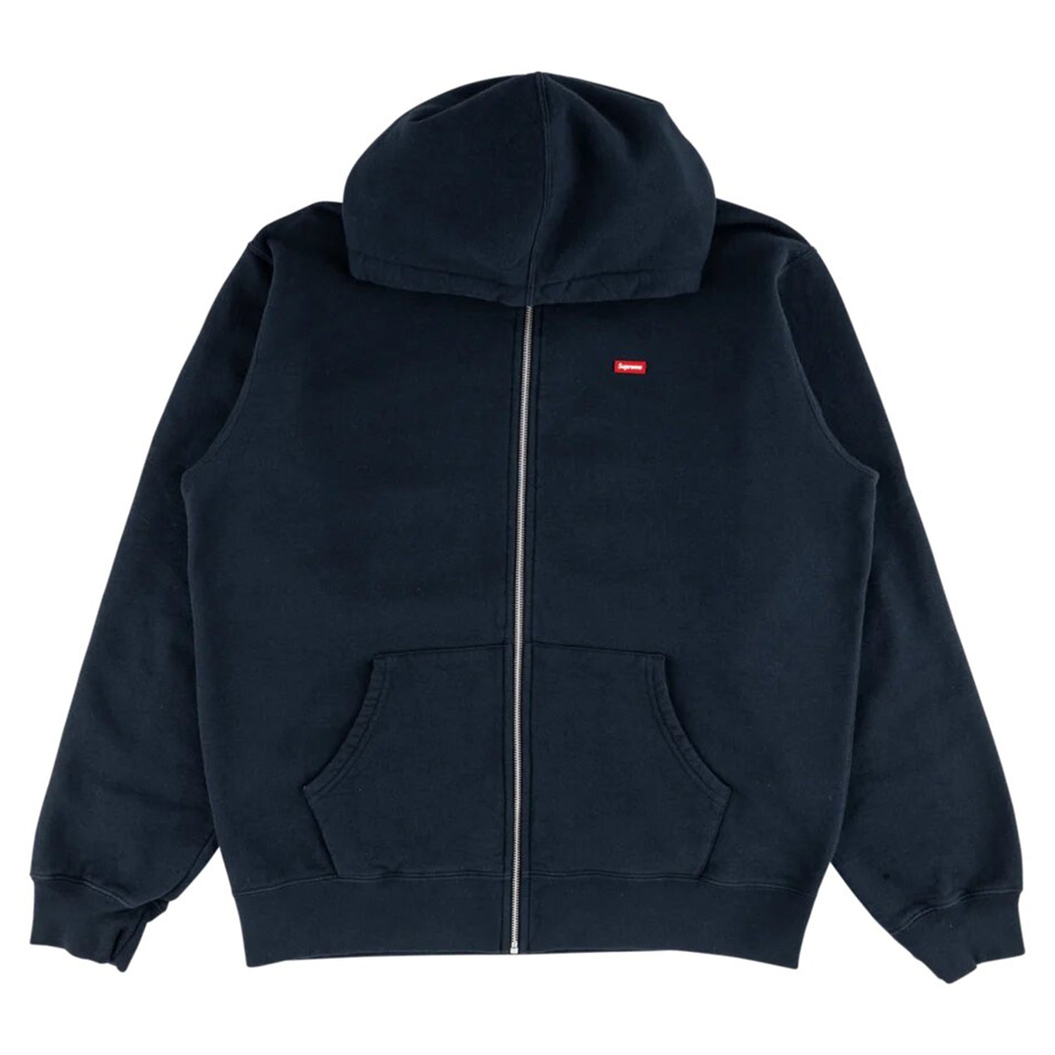 Supreme Small Box Zip Up Hooded Sweatshirt Navy - NY Tent Sale