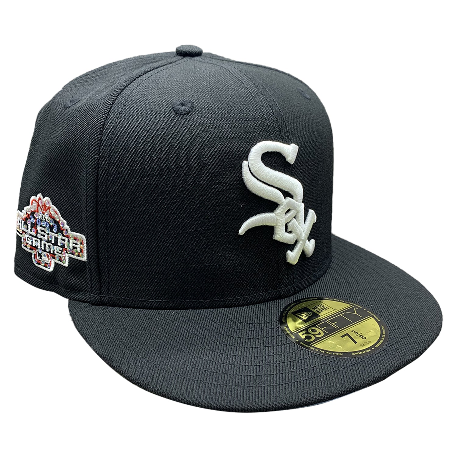 New Era Chicago White Sox Icy Side Patch 59fifty Fitted Hat Unisex Style : HHH-BV-60180910