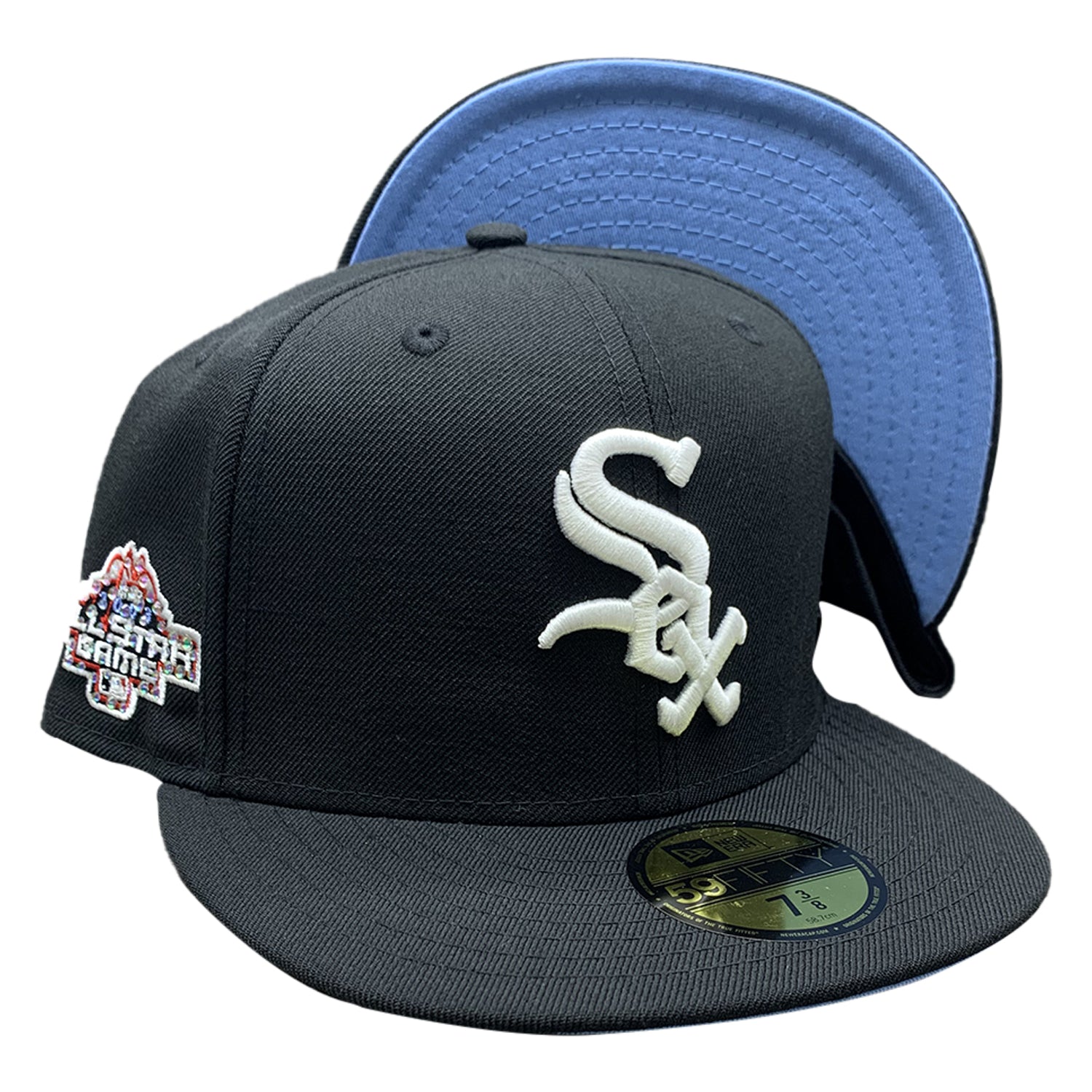 New Era Chicago White Sox Icy Side Patch 59fifty Fitted Hat Unisex Style : HHH-BV-60180910