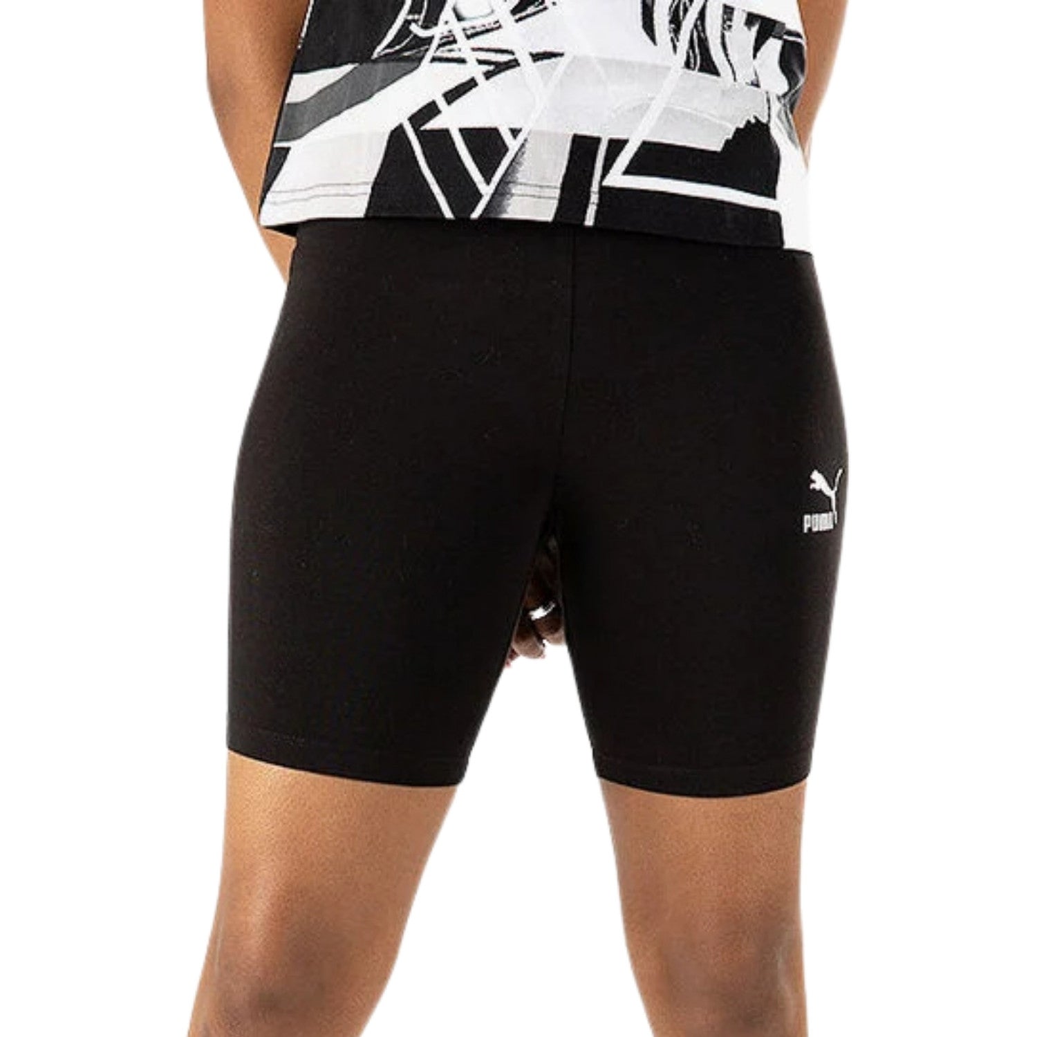 Puma Black Classics Short Tight 7' Womens Style : 531871