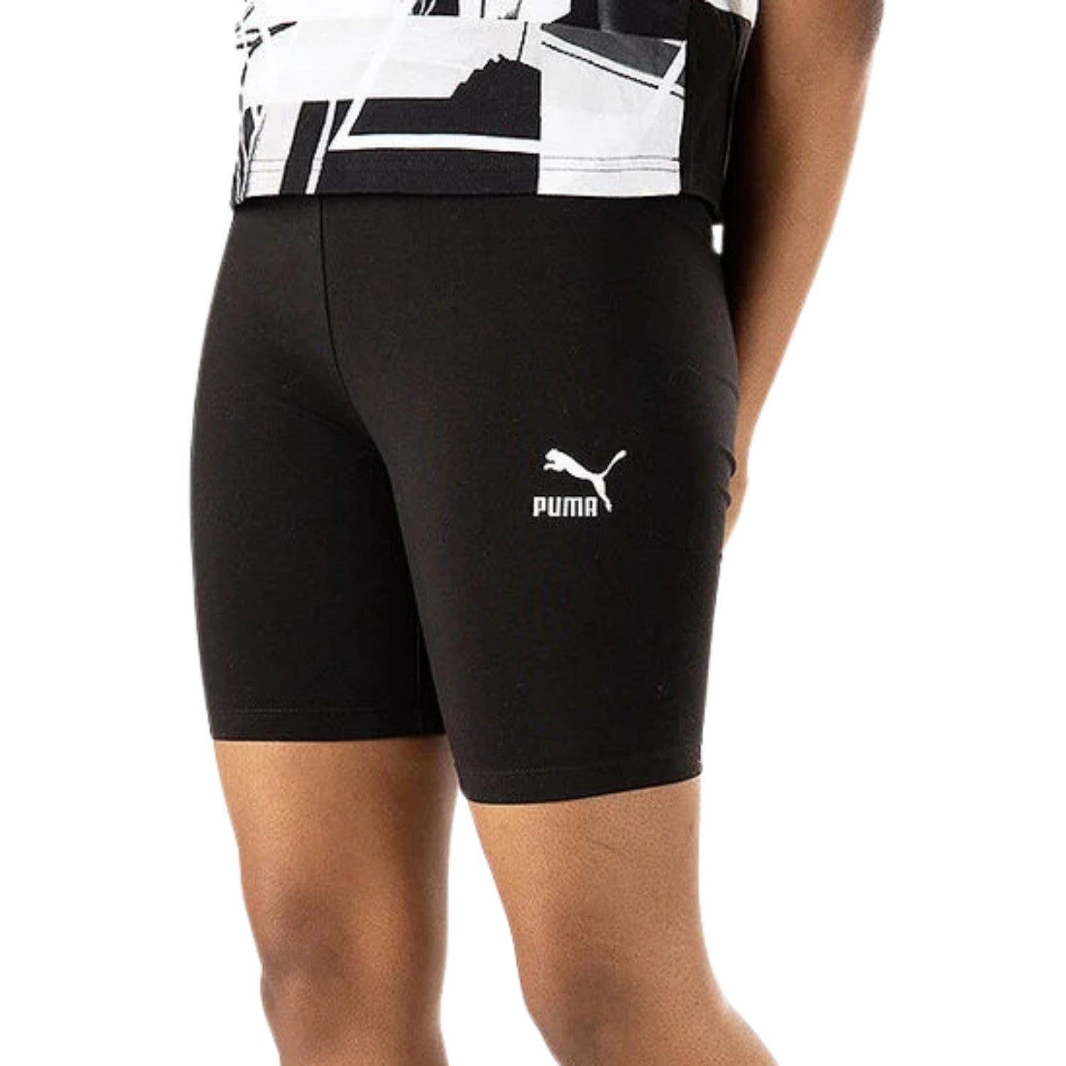 Puma Black Classics Short Tight 7' Womens Style : 531871