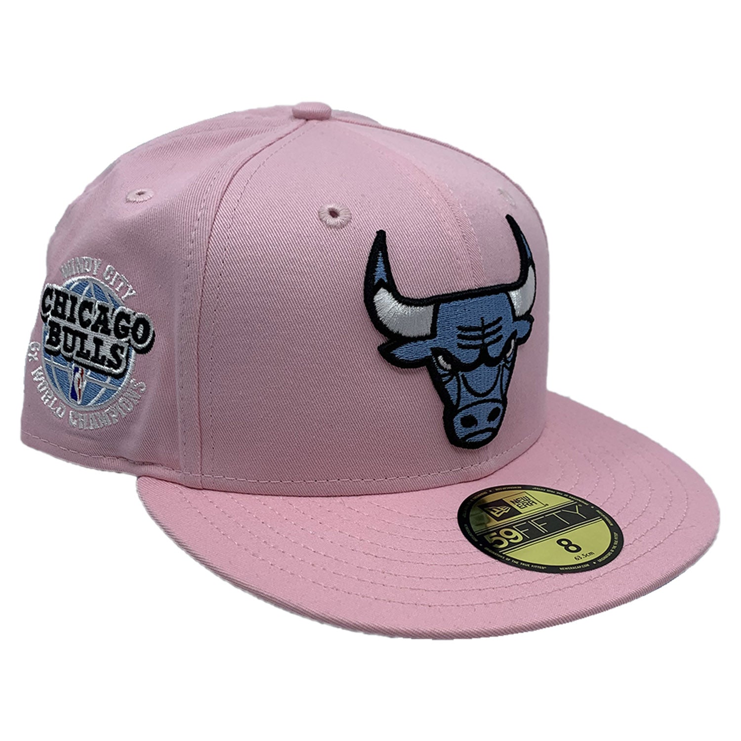 New Era Fitted 5950 Chibul Nickname Pink Poly Sky 8 Unisex Style : Hhh-pv-70638006