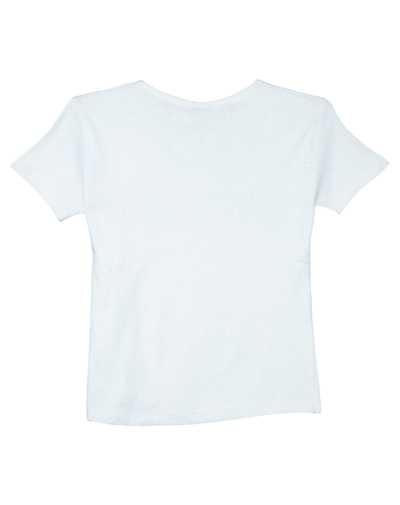 Basic Trends Classic White Tee Womens Style # 111021