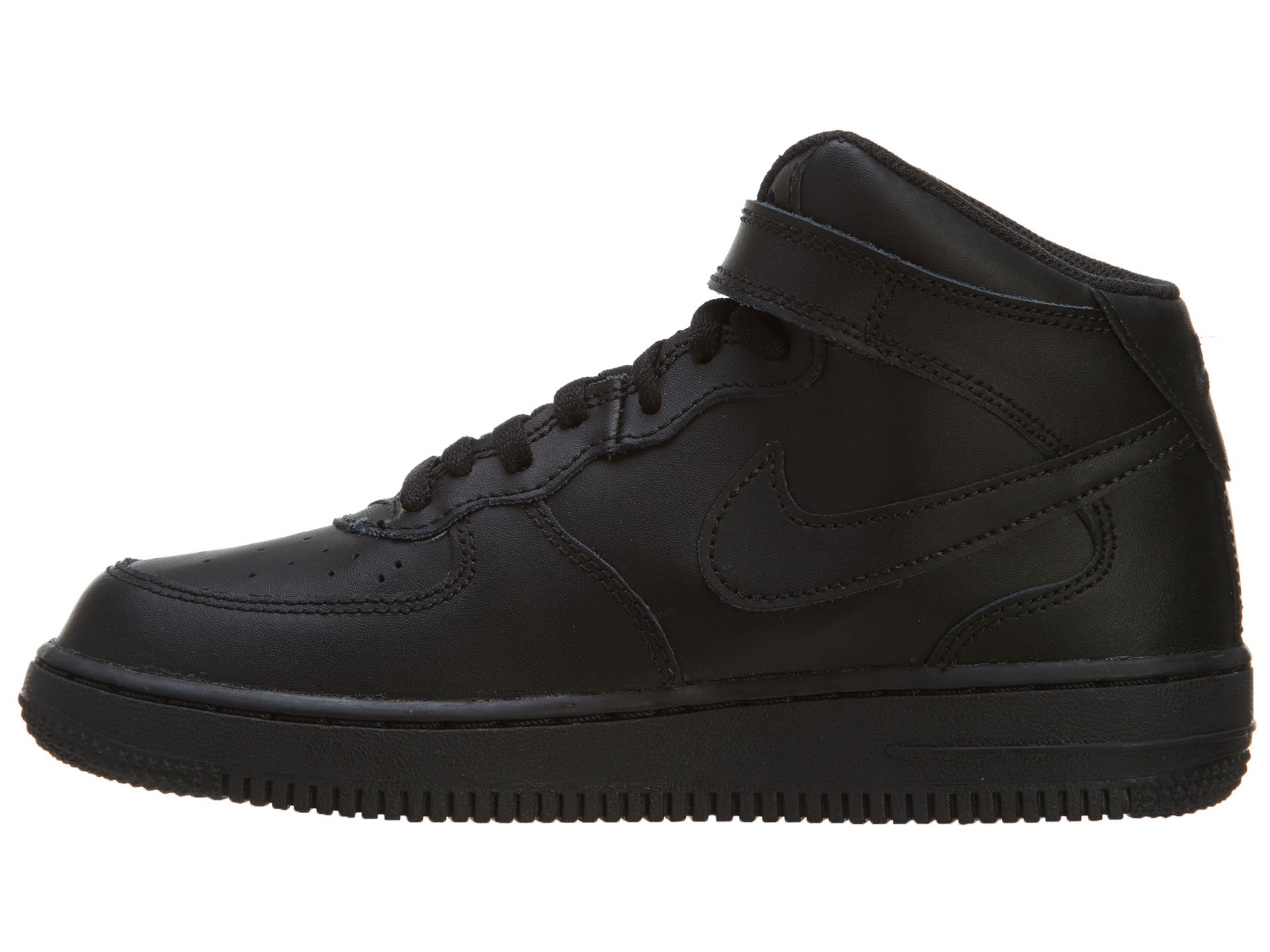 Nike Air Force 1 Black Mid Top Basketball Shoes Boys / Girls Style :314196