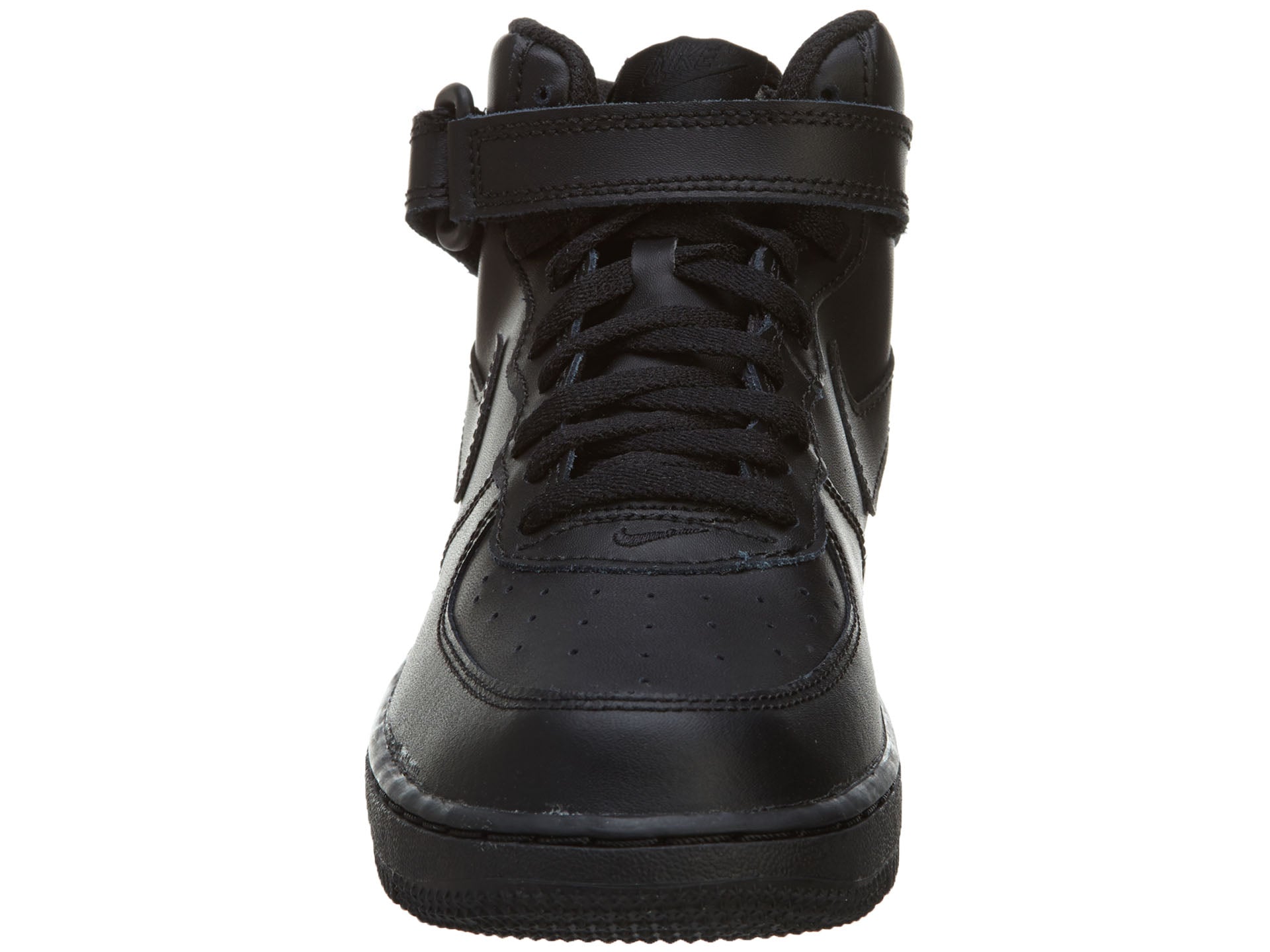 Nike Air Force 1 Black Mid Top Basketball Shoes Boys / Girls Style :314196