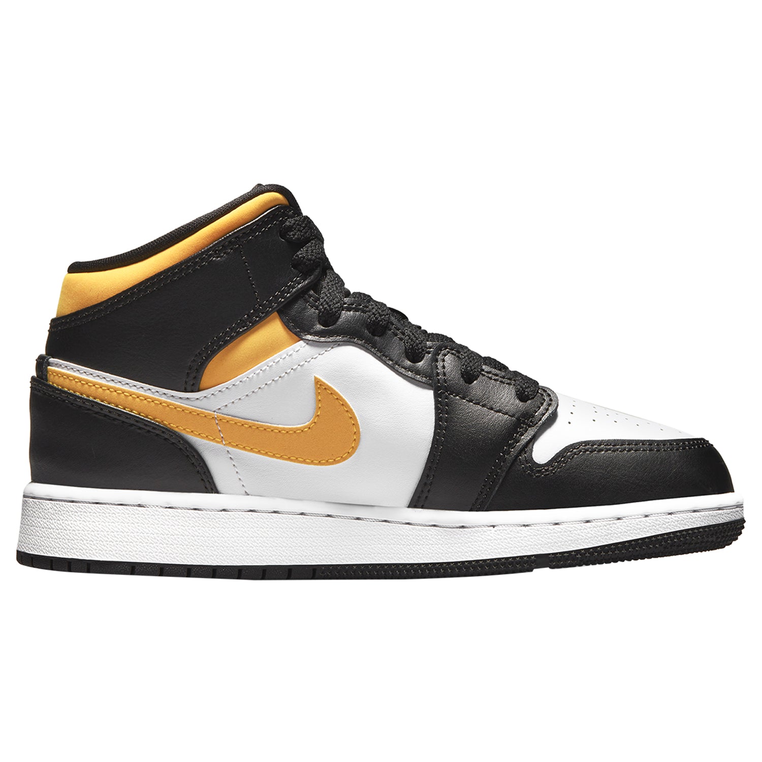 Jordan 1 Mid White Pollen Black (GS)