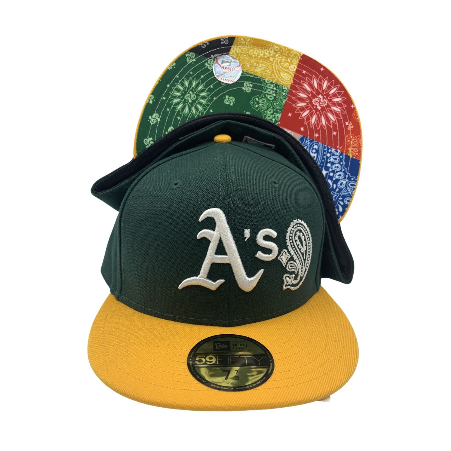 New Era 5950 Oakland A's Paisley With Multi Visor Mens Style : Hhh-mv-60185181