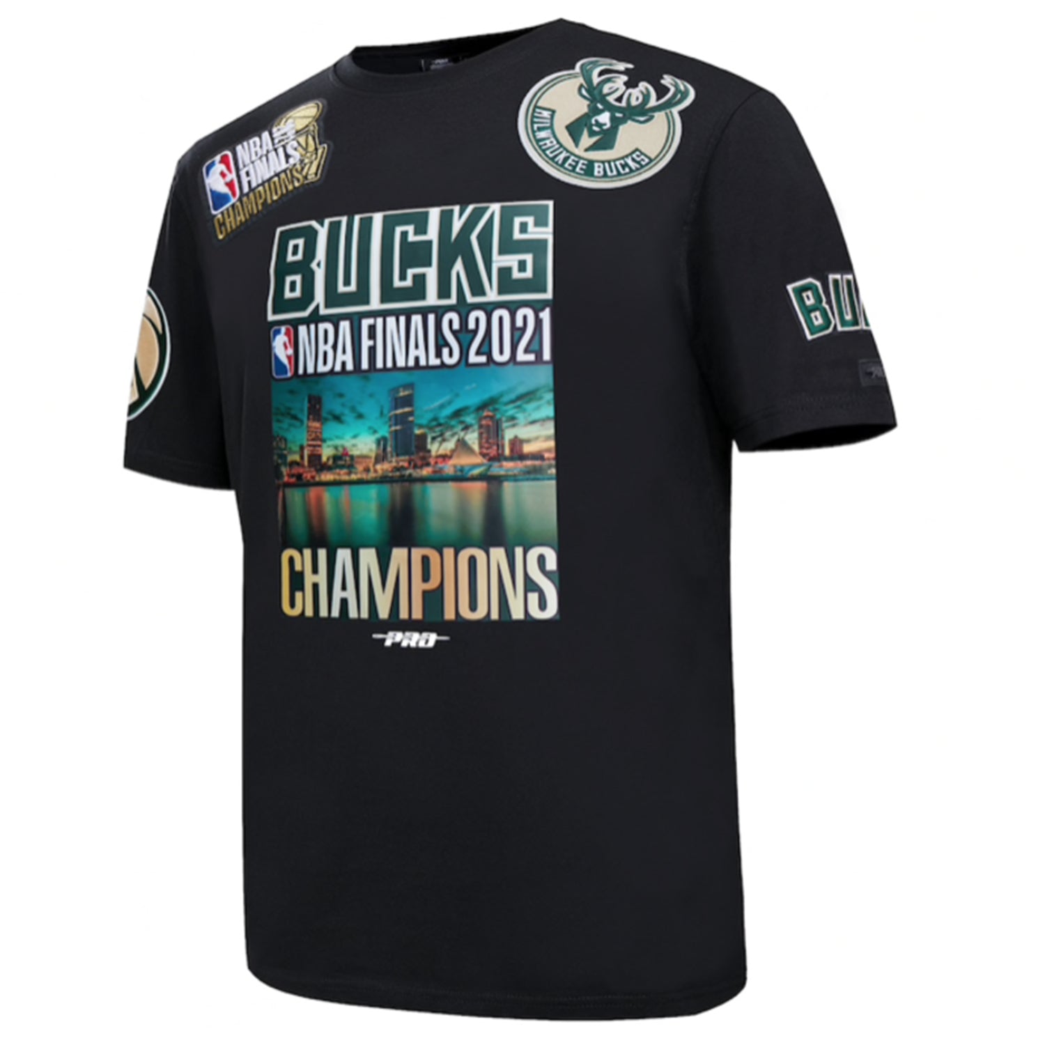 Pro Standard Milwaukee Bucks 2021 Nba Finals Champions Pro Team T-shirt Mens Style : Bmb153160