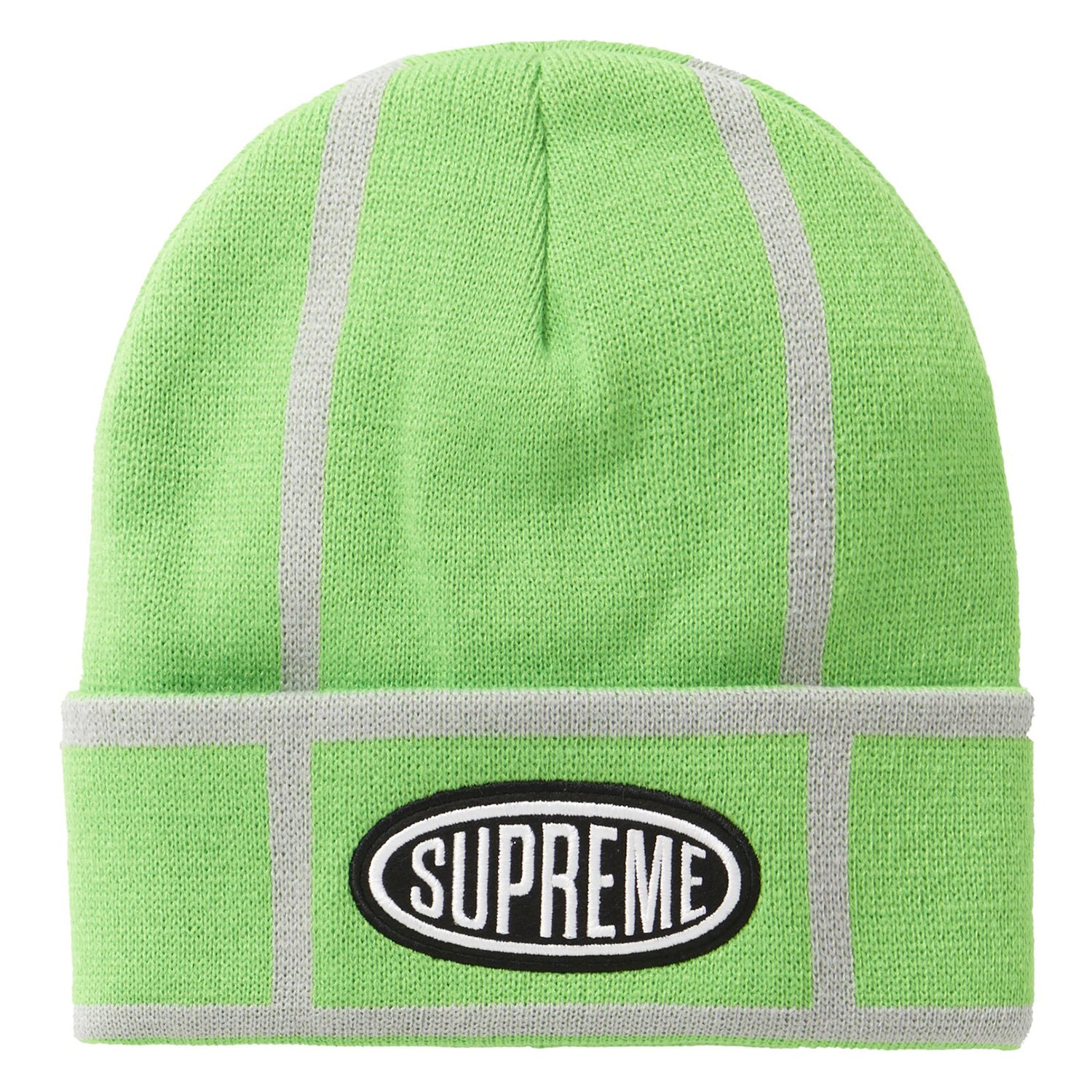 Supreme Grid Beanie Lime - NY Tent Sale