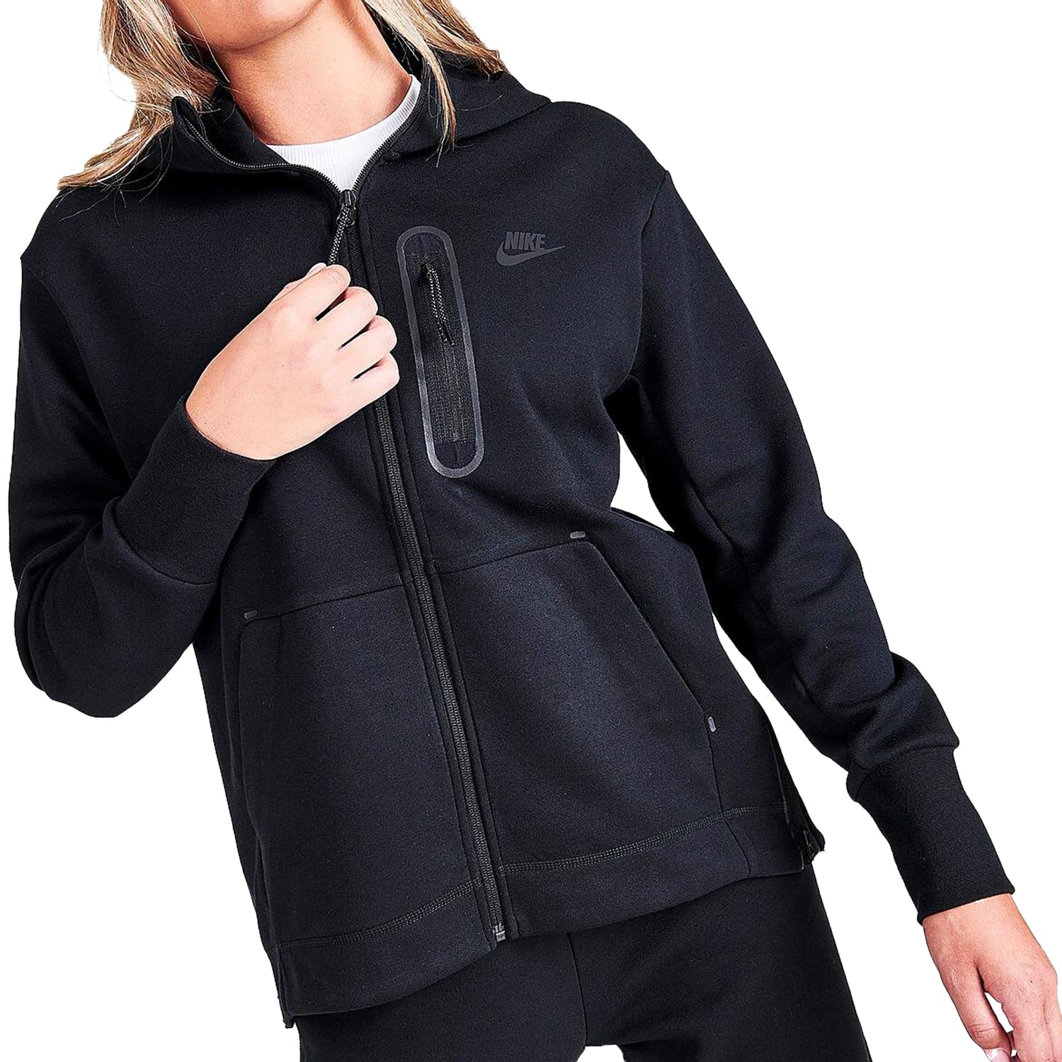 Nike Sportswear Tech Fleece Essential Full zip Hoodie Womens Style