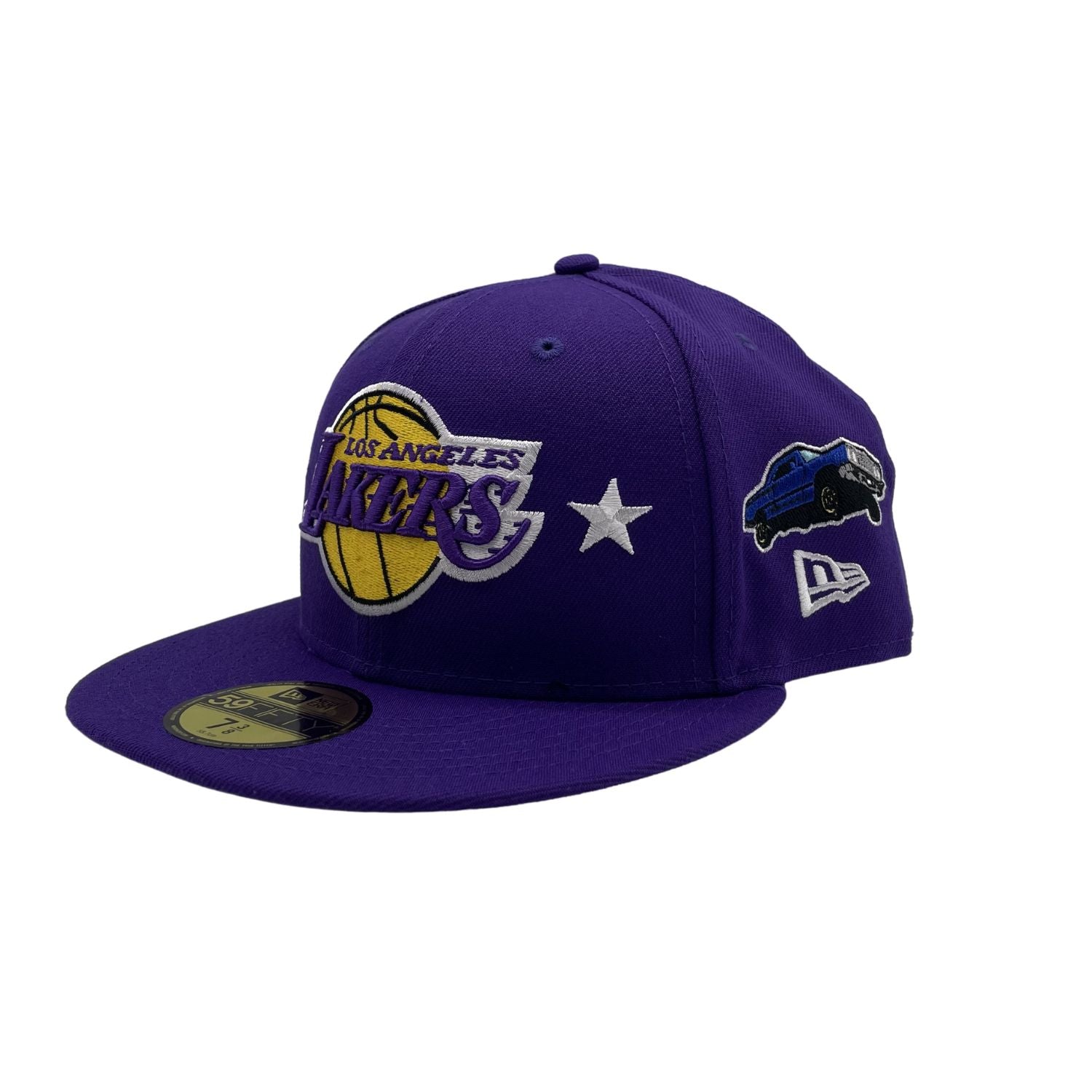 New Era Q3 Qt 59fifty 9523 Los Angeles Lakers Hat Mens Style : 60185128