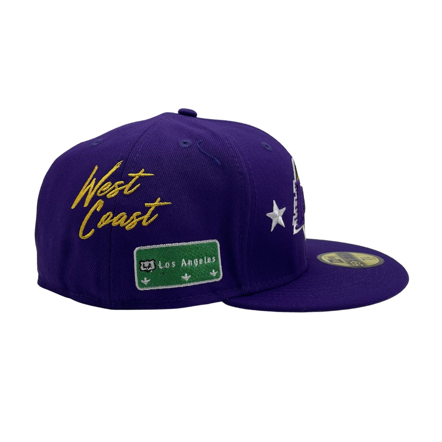 New Era Q3 Qt 59fifty 9523 Los Angeles Lakers Hat Mens Style : 60185128