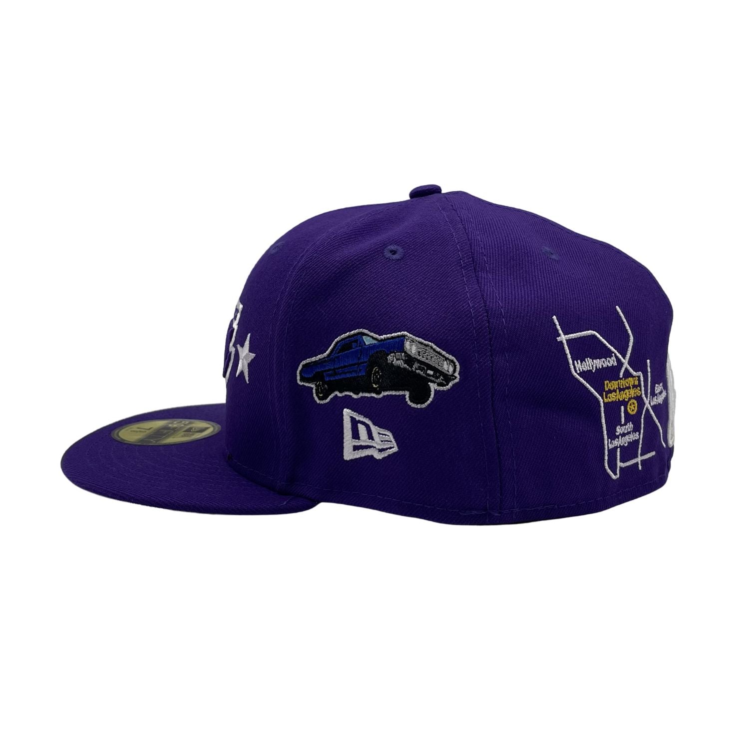 New Era Q3 Qt 59fifty 9523 Los Angeles Lakers Hat Mens Style : 60185128