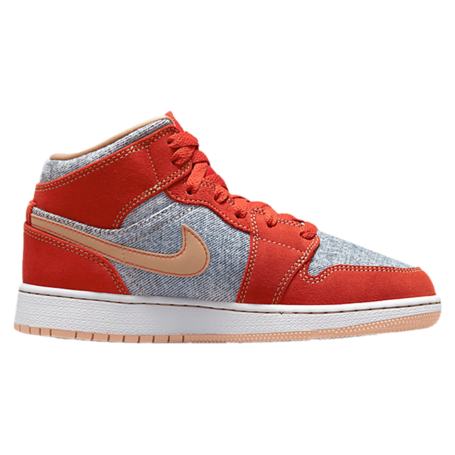 Jordan 1 Mid Denim Red (GS)