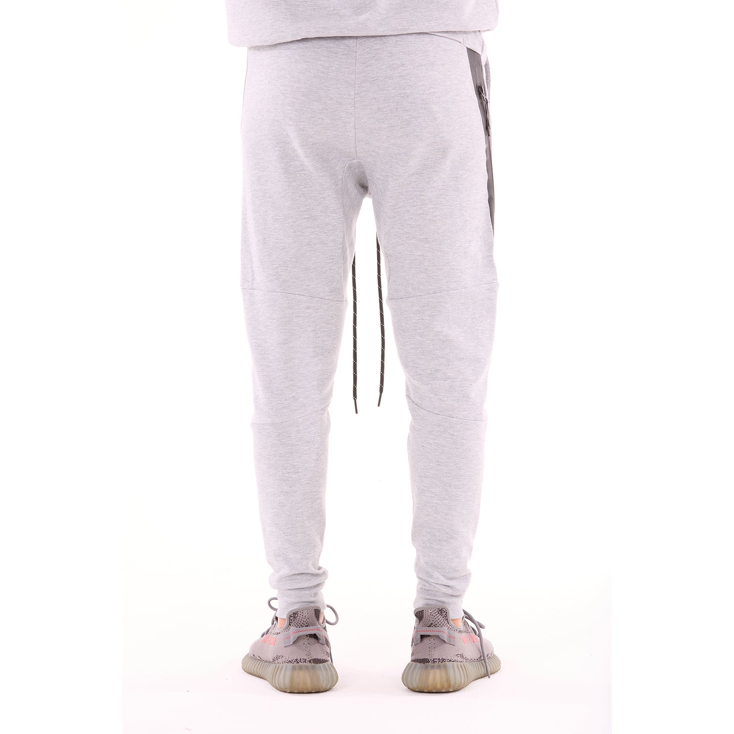 G WEST MENS TECH FLEECE JOGGER PANTS - GREY 