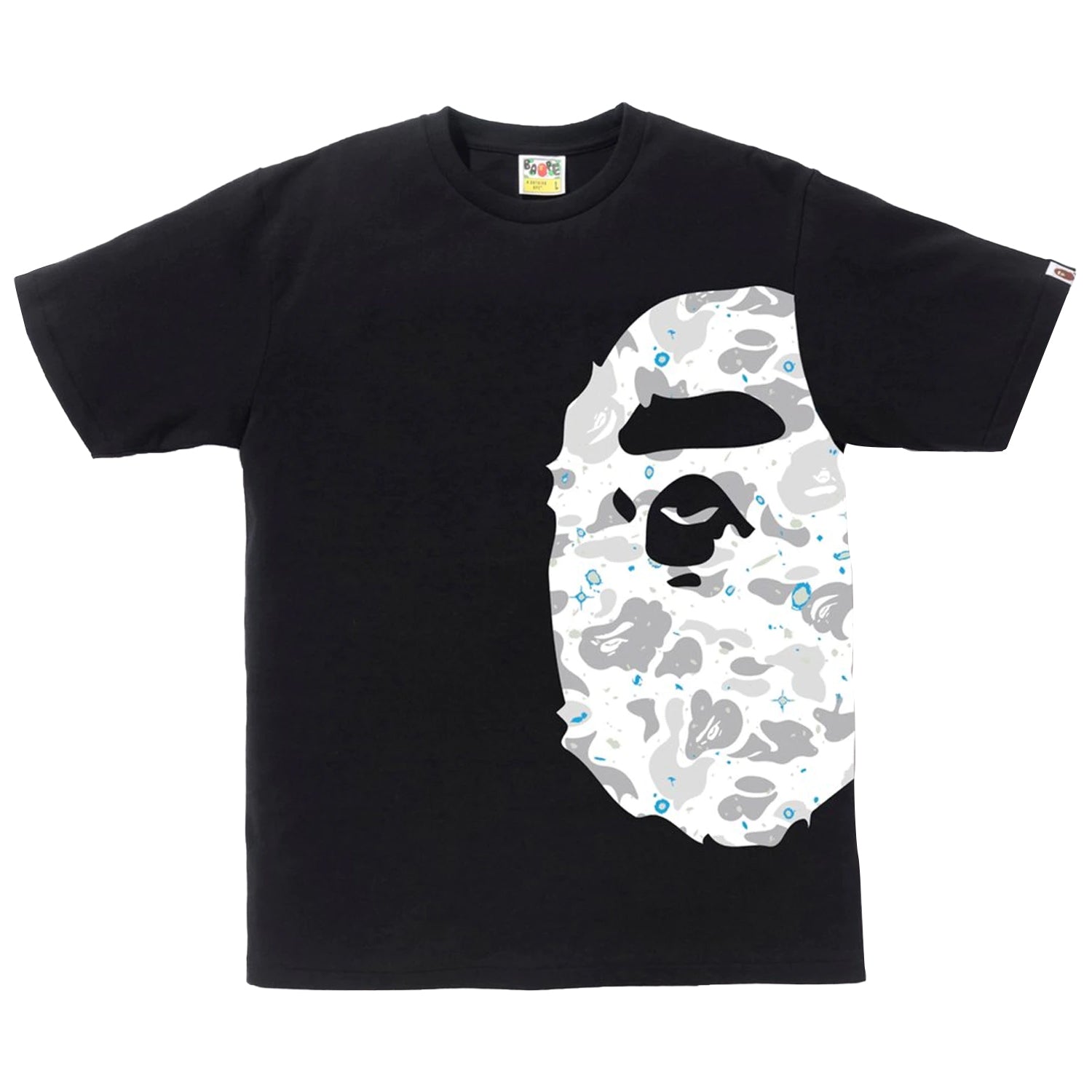 Bape Space Camo Side Big Ape Head Tee Mens Style : 912651 - NY