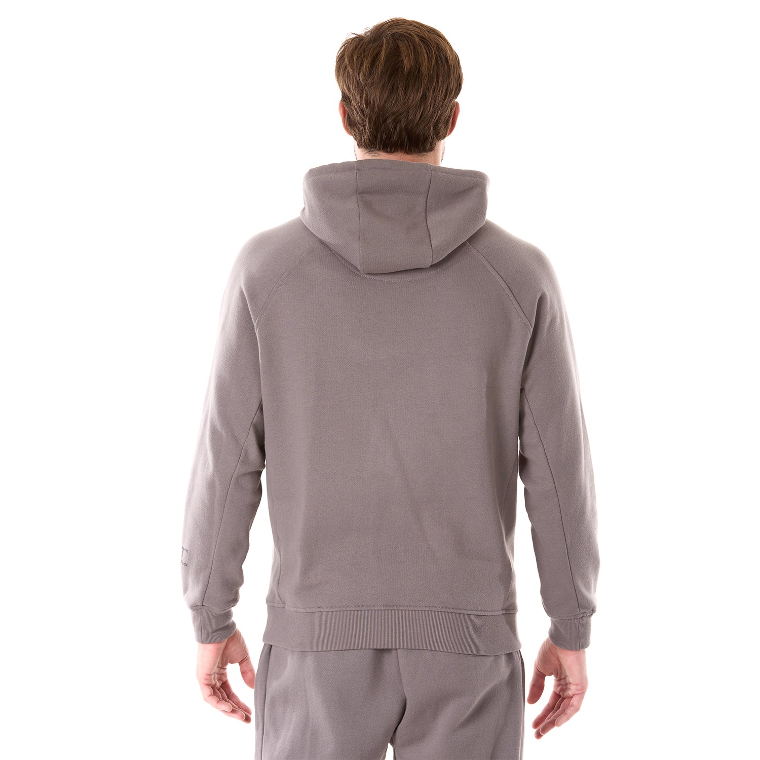 G WEST MENS FLEECE  PULLOVER HOODIE - CHARCOAL GREY