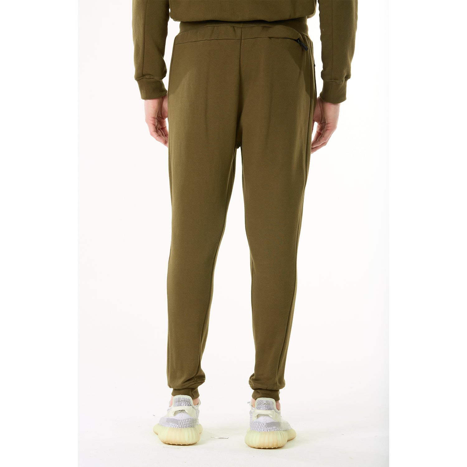 G WEST MENS FLEECE JOGGER PANTS - DARK OLIVE