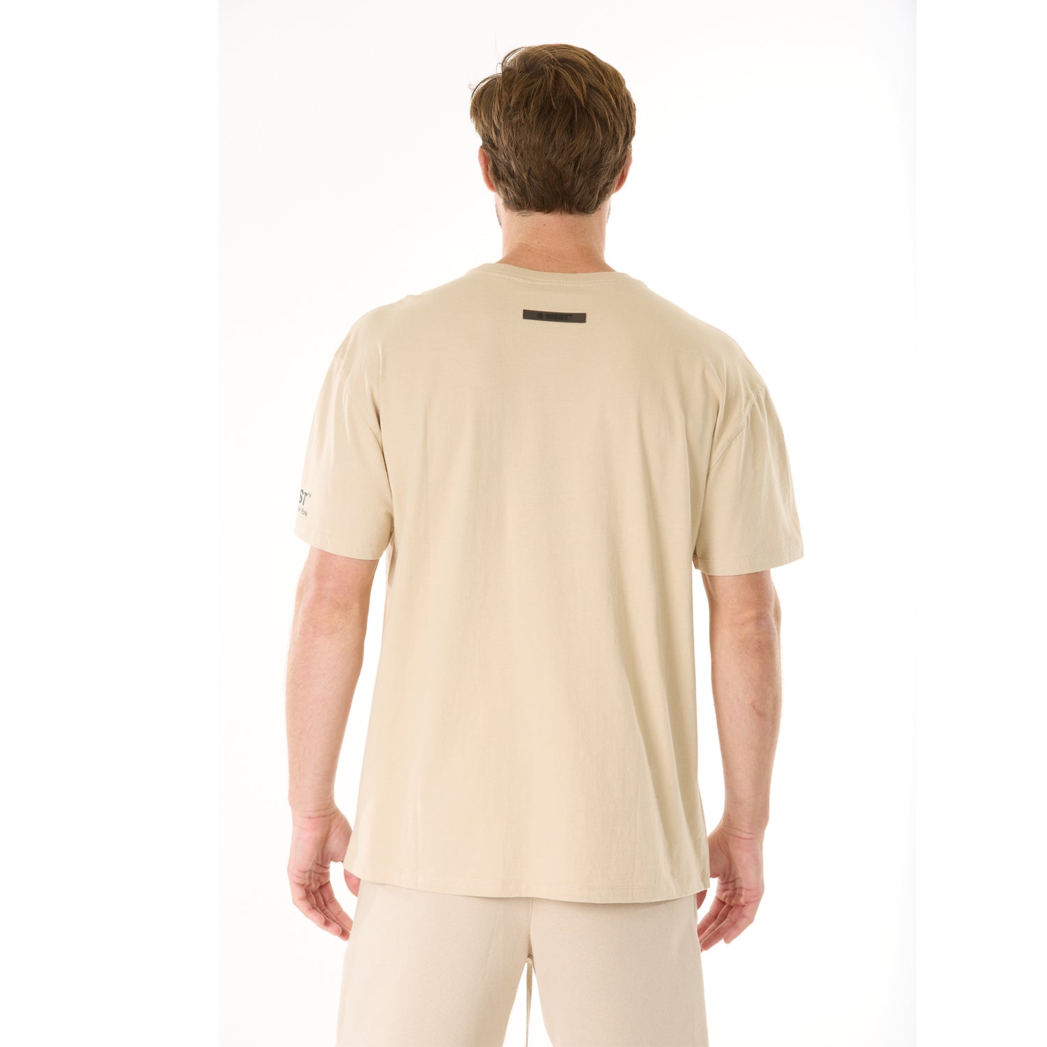 G WEST MENS  LIFESTYLE PREMIUM T-SHIRT - OXFORD TAN