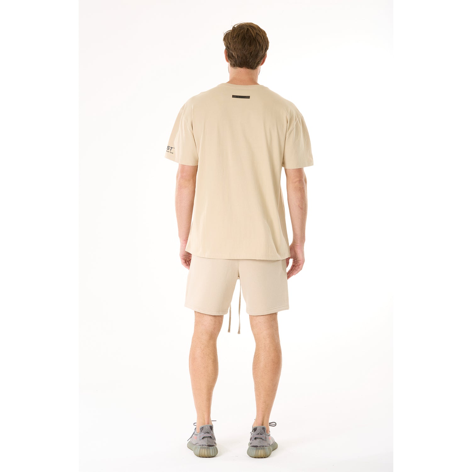 G WEST MENS LIFESTYLE PREMIUM SWEAT SHORTS - OXFORD TAN 