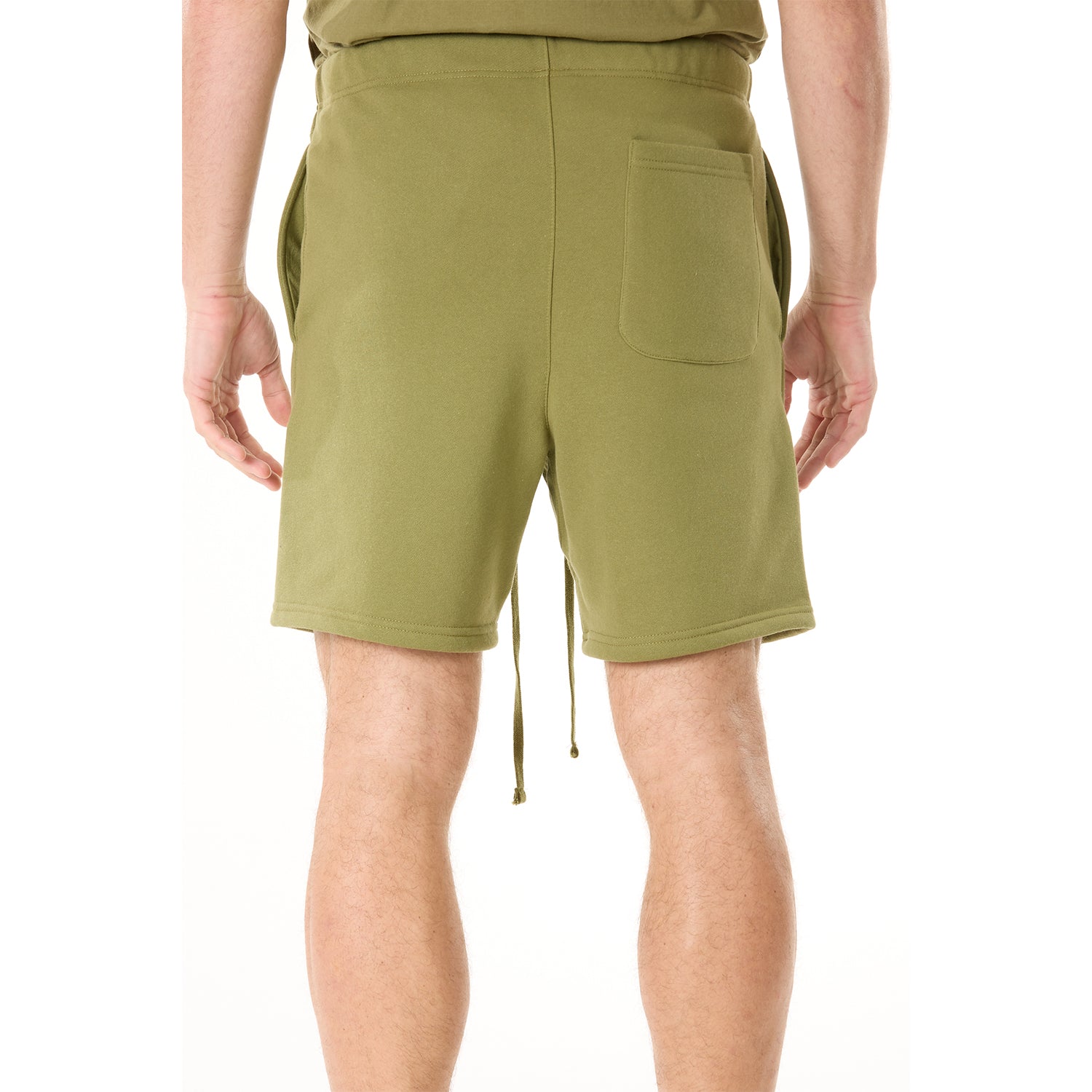 G WEST MENS LIFESTYLE PREMIUM SWEAT SHORTS - CAPULET OLIVE