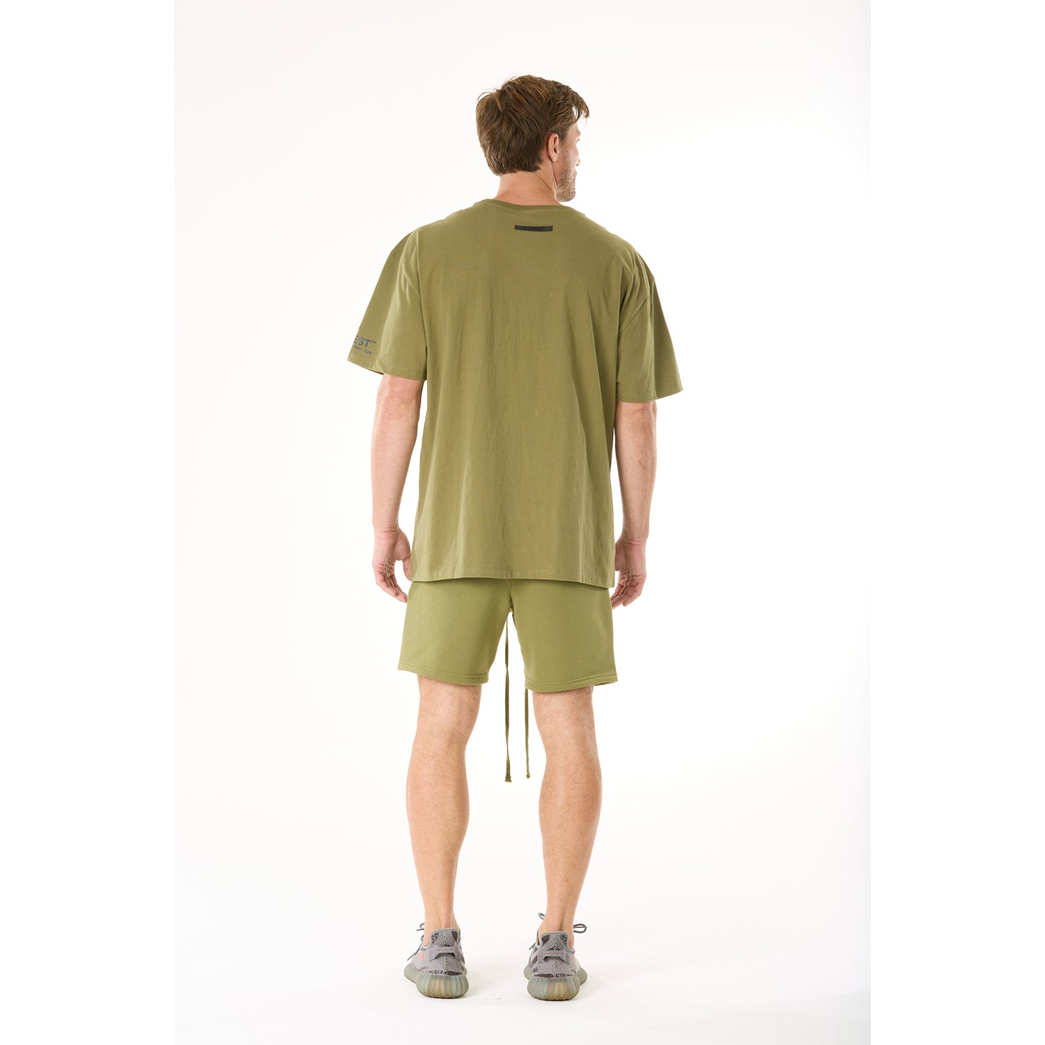 G WEST MENS LIFESTYLE PREMIUM SWEAT SHORTS - CAPULET OLIVE