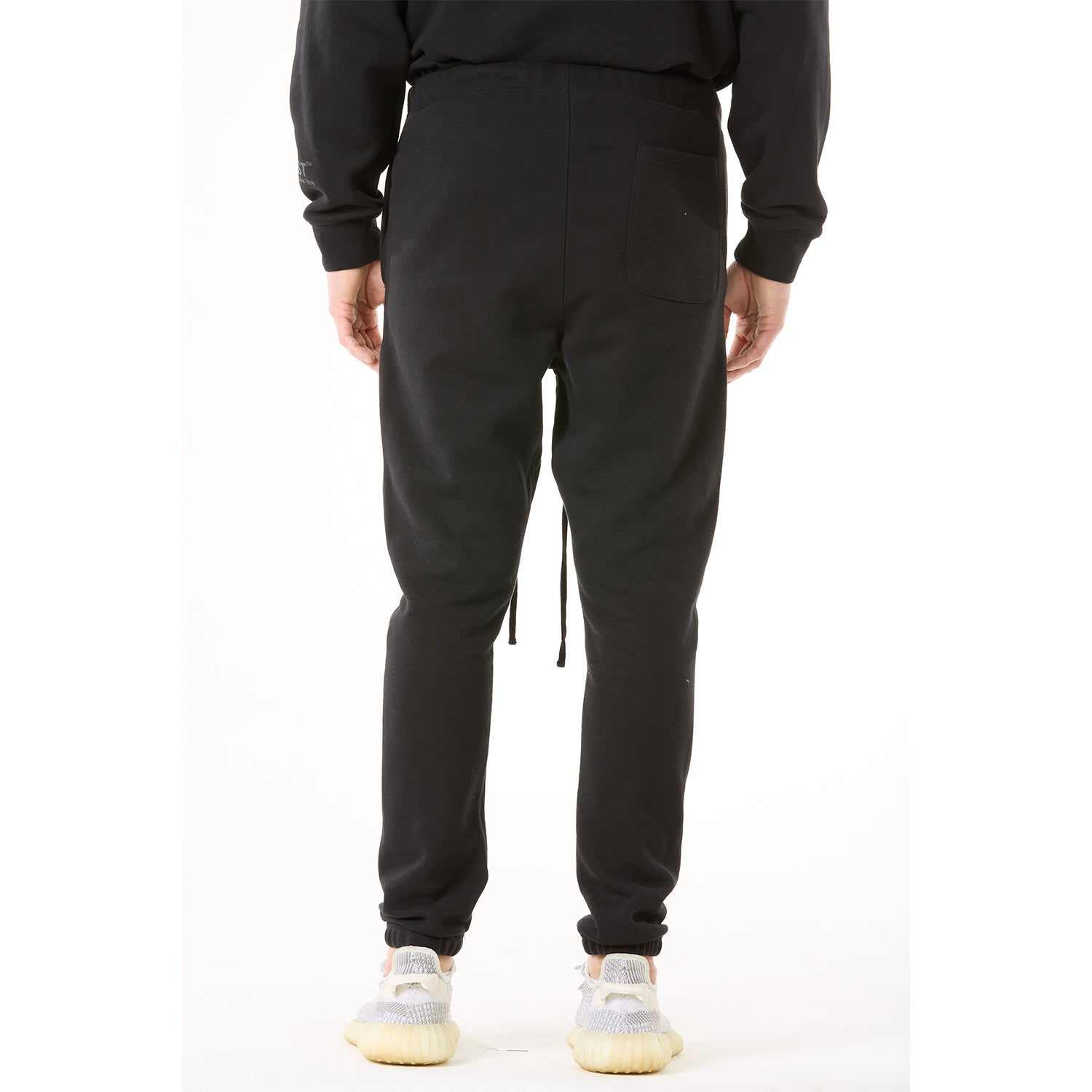 G WEST MENS  LIFESTYLE PREMIUM JOGGER PANTS - JET BLACK