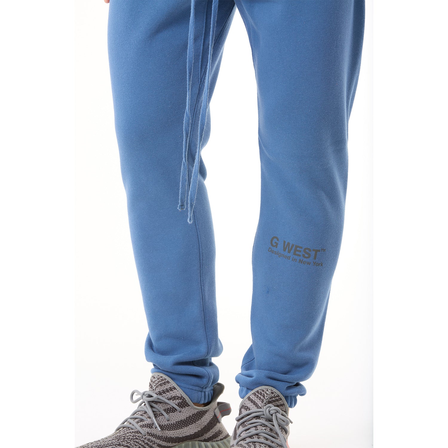 G WEST MENS LIFESTYLE PREMIUM JOGGER PANTS - TRUE NAVY