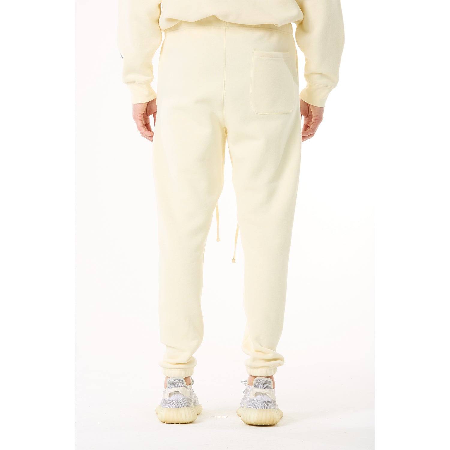 G WEST MENS  LIFESTYLE PREMIUM JOGGER PANTS - CLOUD CREAM