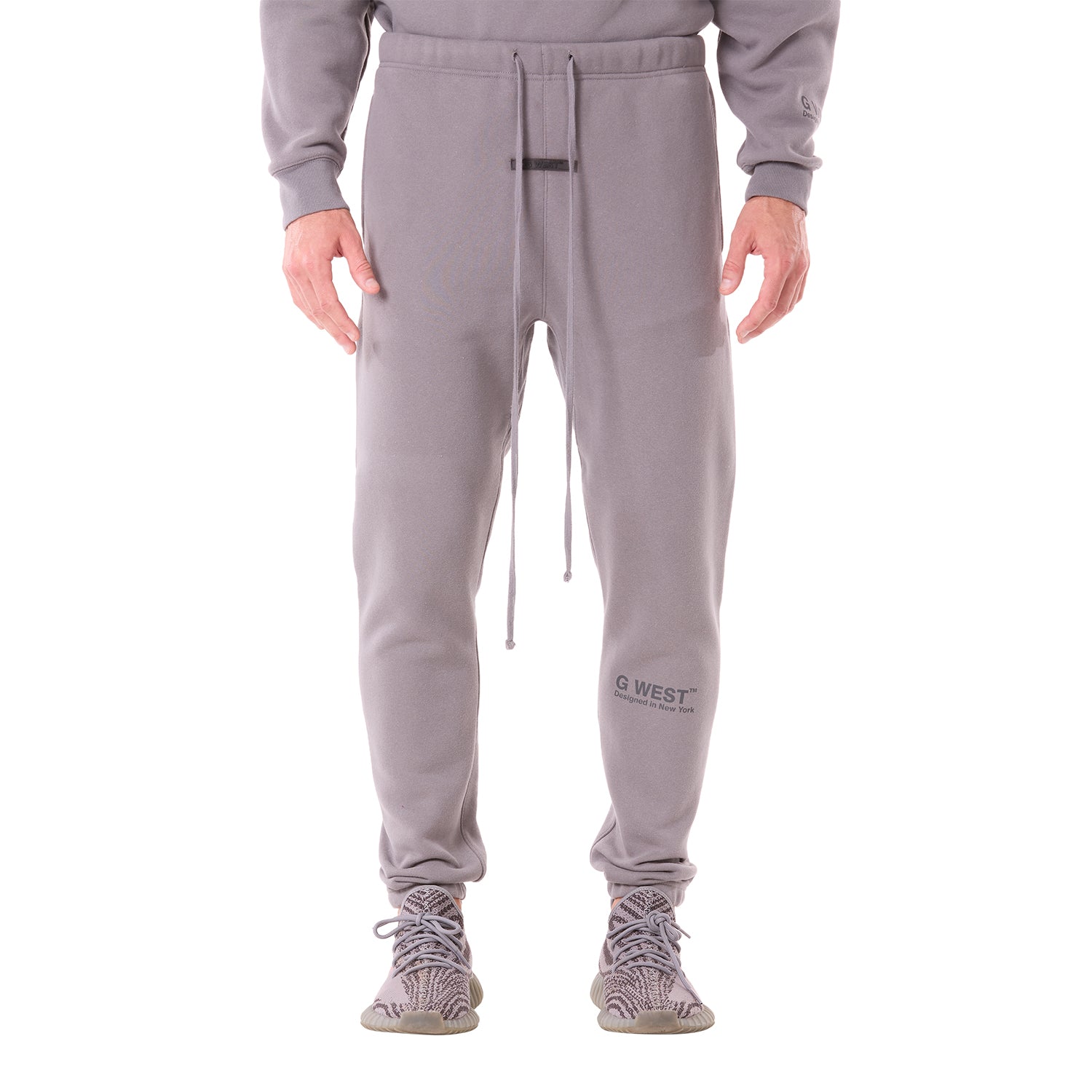 G WEST MENS LIFESTYLE PREMIUM JOGGER PANTS - CHARCOAL GRAY