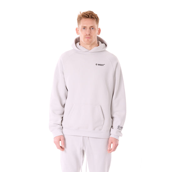 G WEST MENS LIFESTYLE PREMIUM PULLOVER HOODIE - GRAY VIOLET