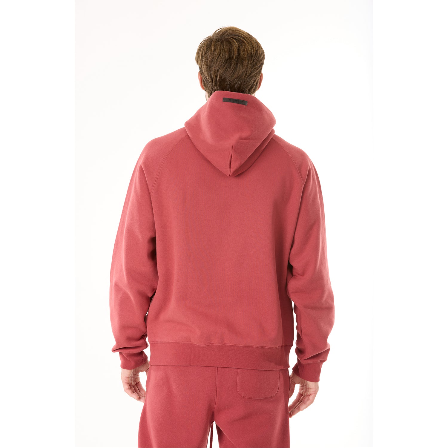 G WEST MENS LIFESTYLE PREMIUM PULLOVER HOODIE - BRICK RED