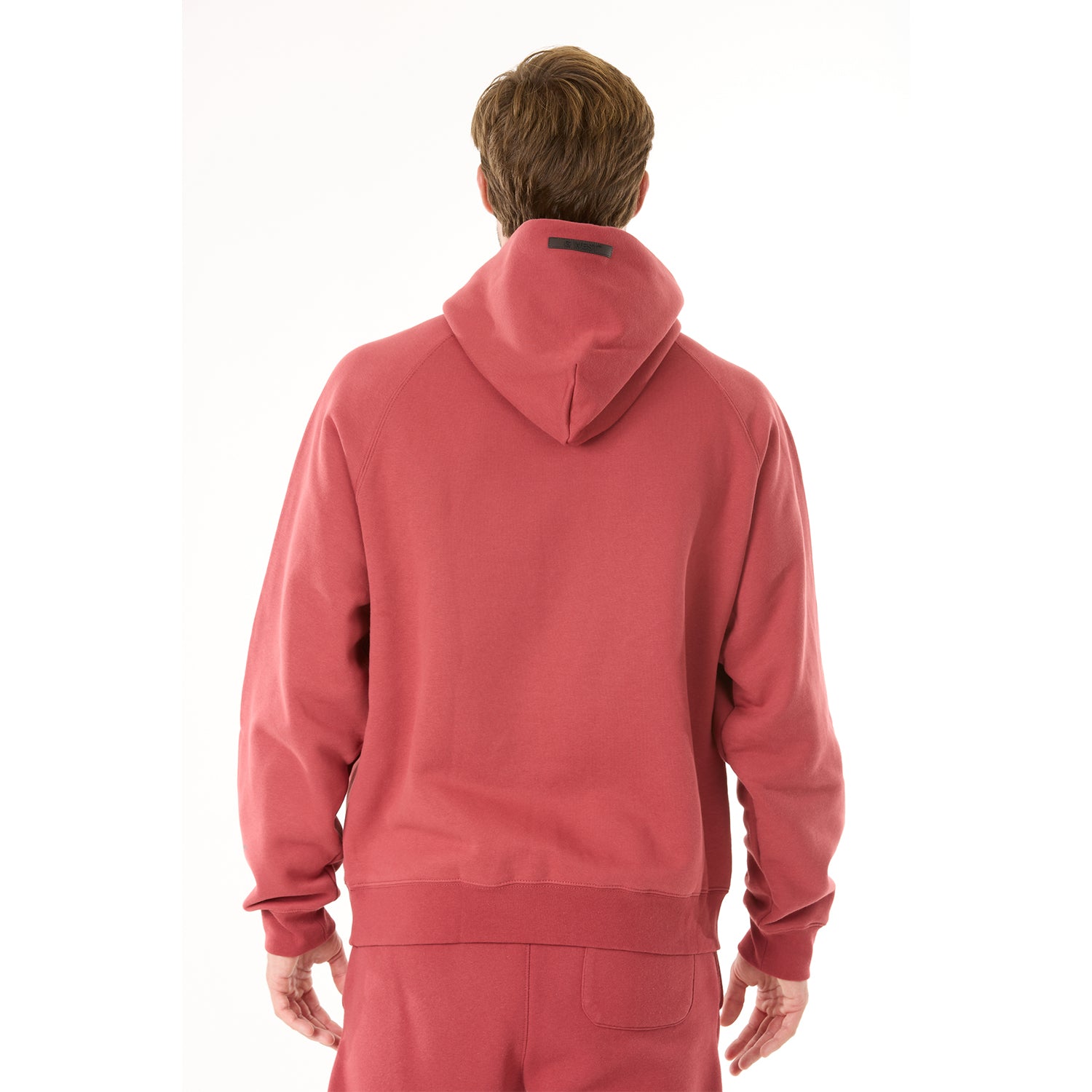 G WEST MENS LIFESTYLE PREMIUM PULLOVER HOODIE - BRICK RED