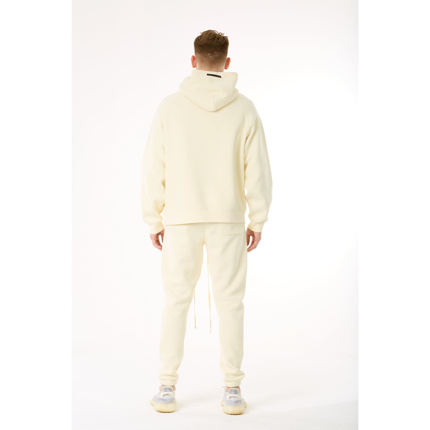 G WEST MENS LIFESTYLE PREMIUM PULLOVER HOODIE - CLOUD CREAM